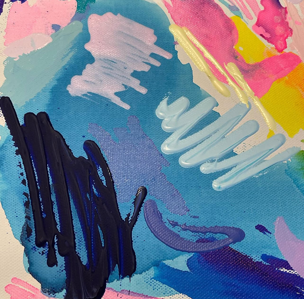 Rainbow Wings, 24"x24"