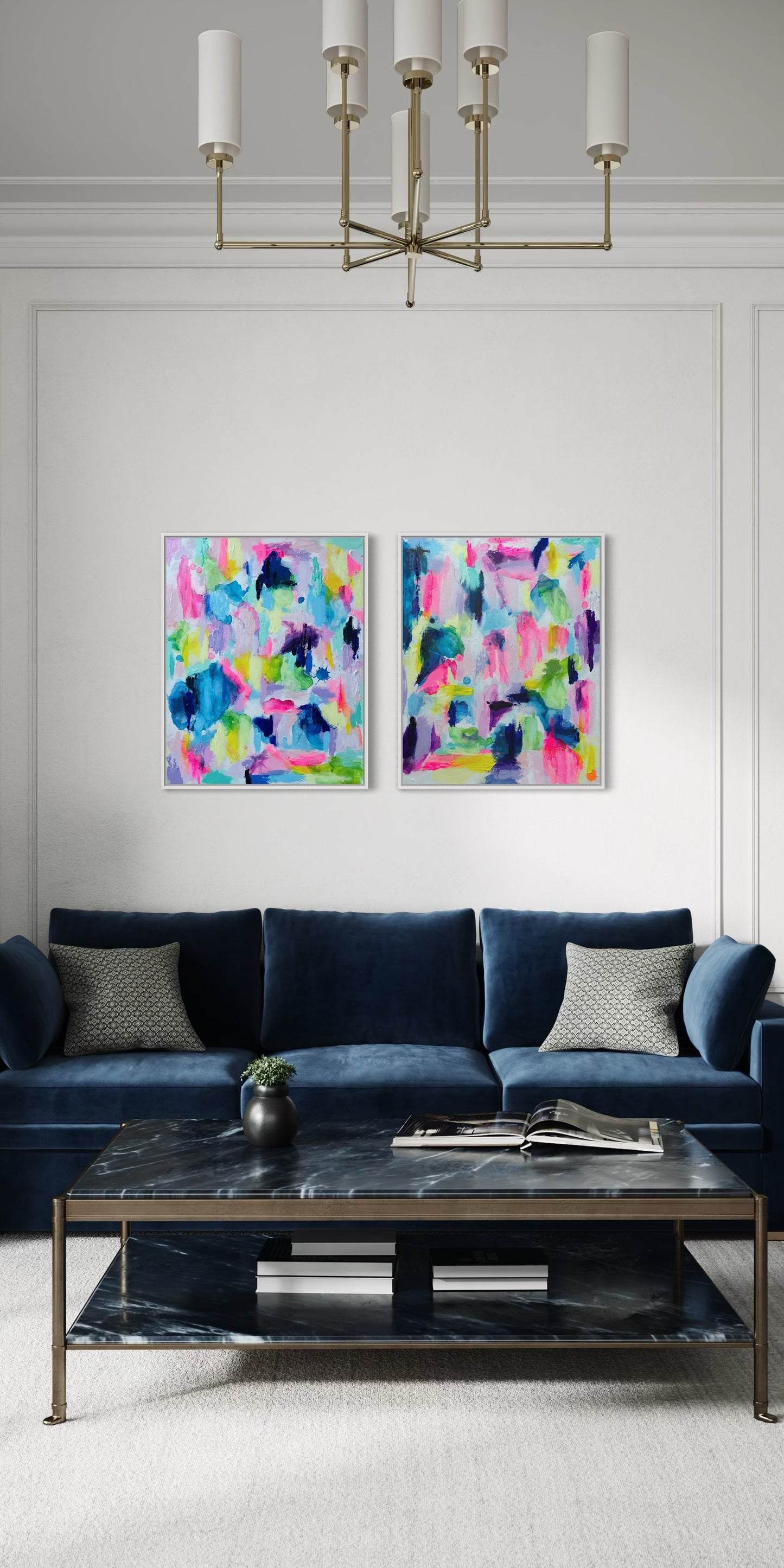 The Bey, 20"x24" Diptych