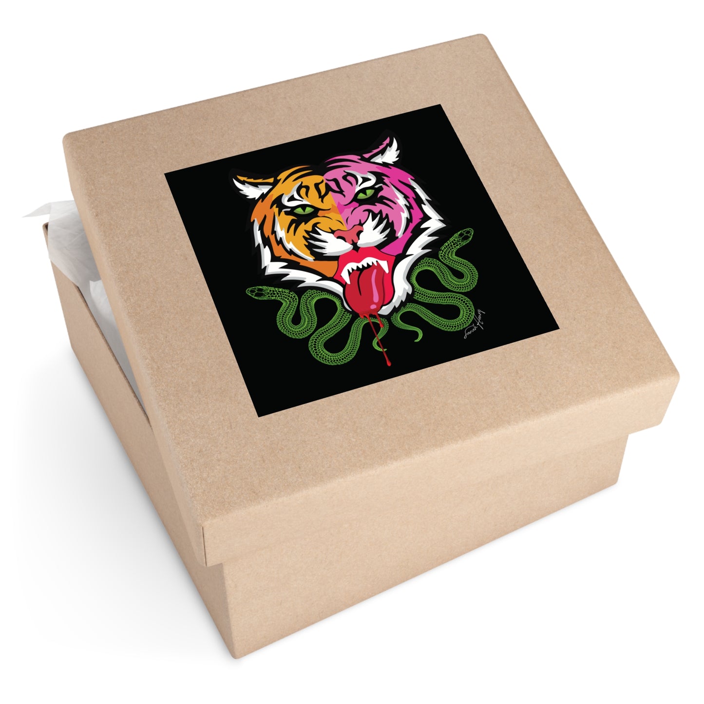 Kali Waterproof Square Sticker