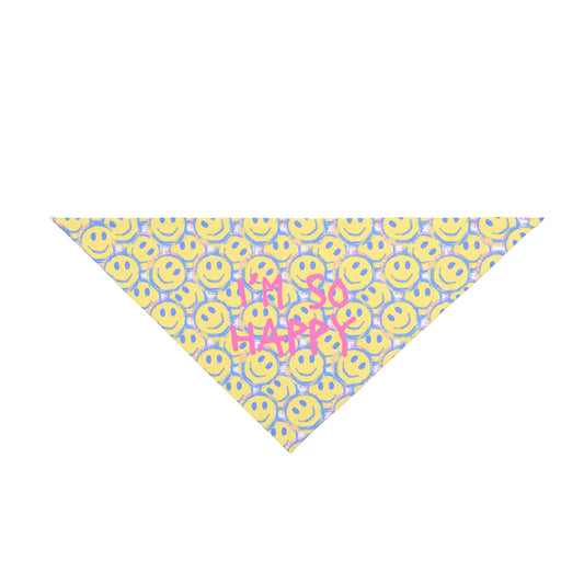 I'm So Happy Pet Bandana
