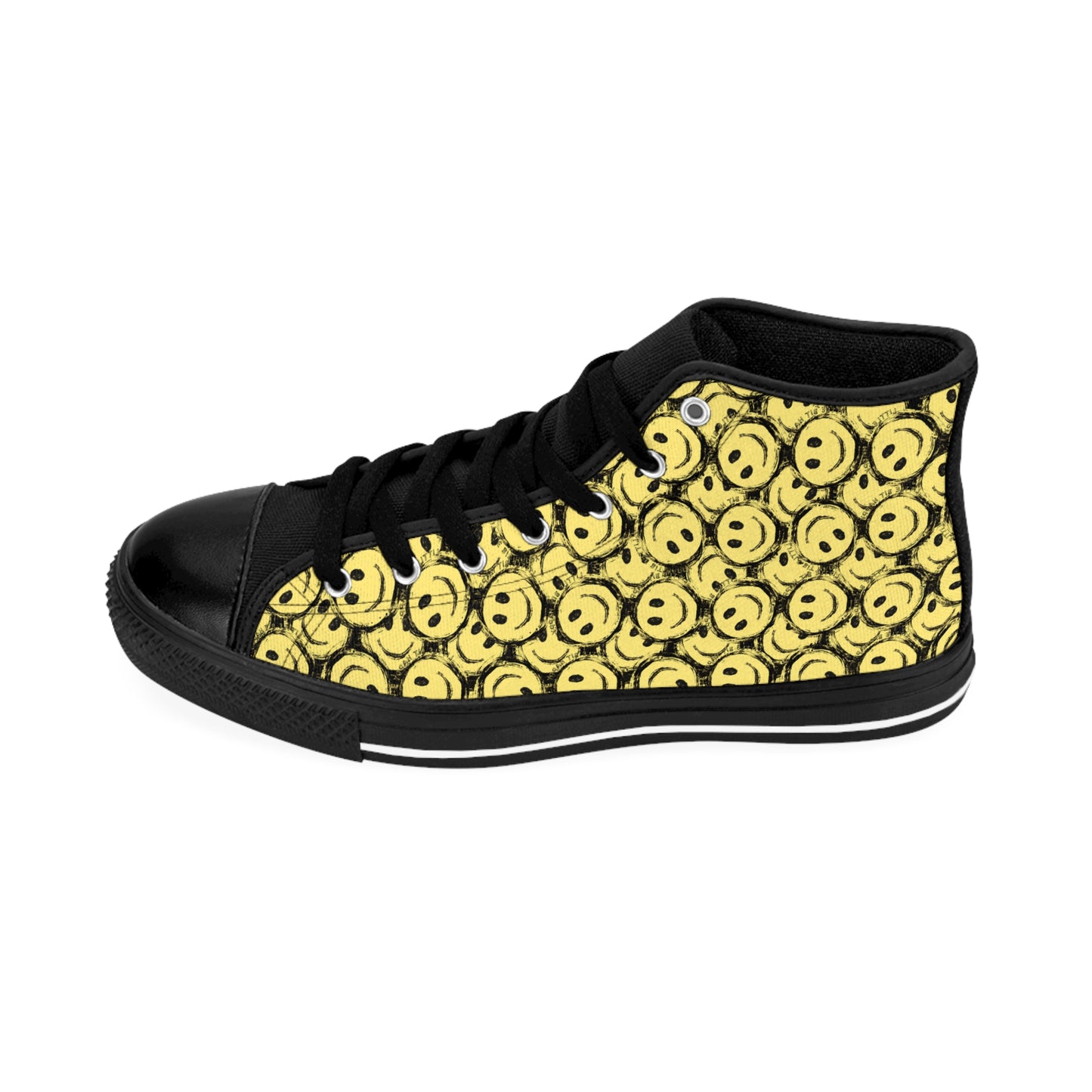 Women's Little Bit Happy Smiley Women's Classic Sneakers