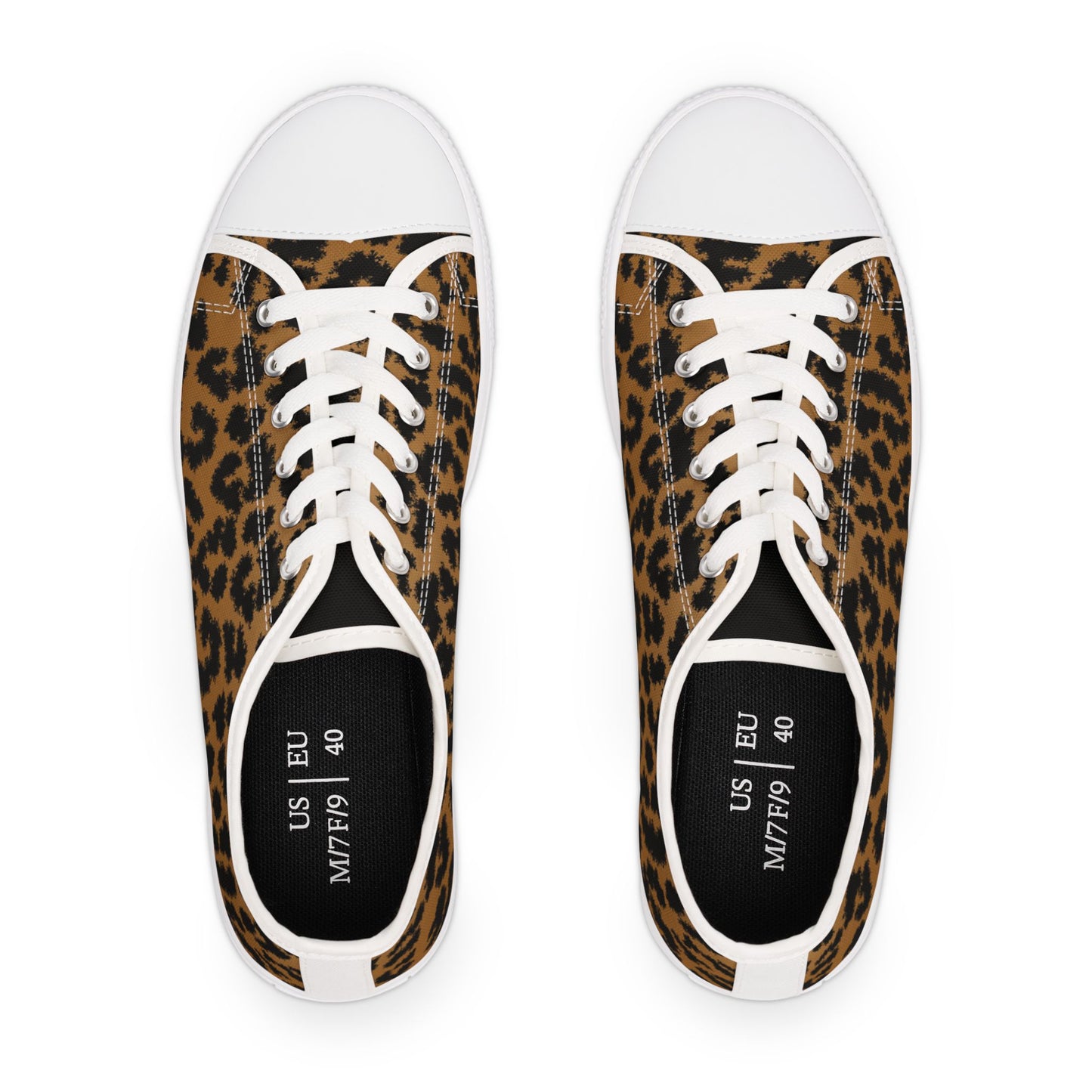 Women's Leopard Print Low Top Sneakers