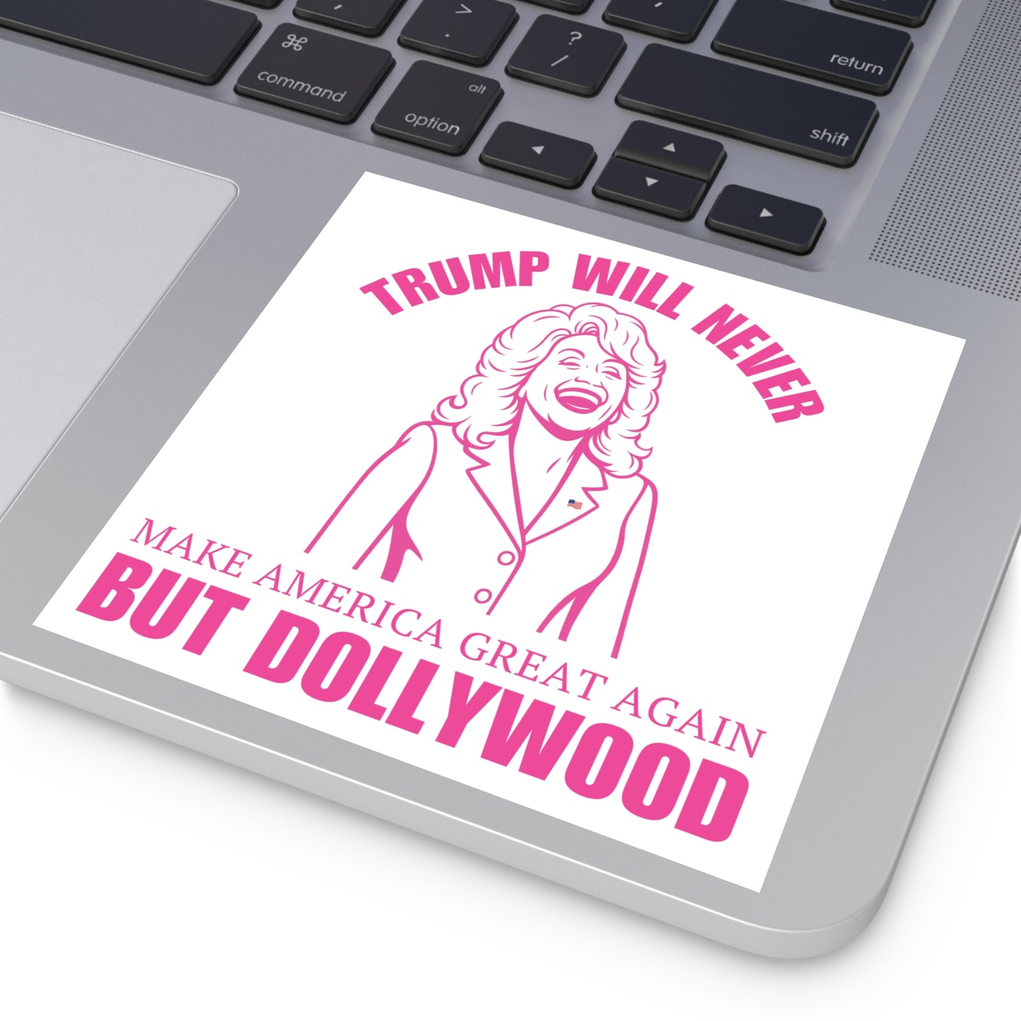 White Trump Will Never MAGA But Dollywood Waterproof Stickers