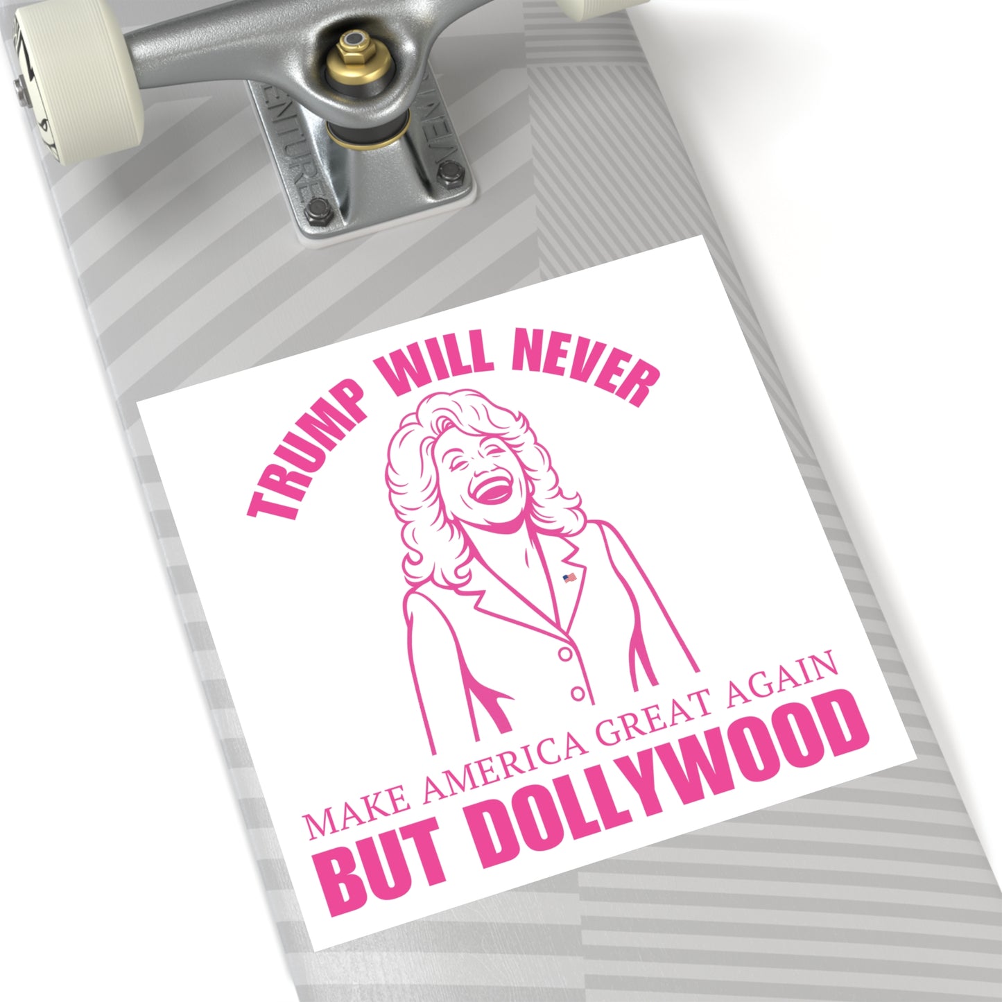 White Trump Will Never MAGA But Dollywood Waterproof Stickers