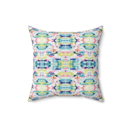 April, Spun Polyester Square Pillow