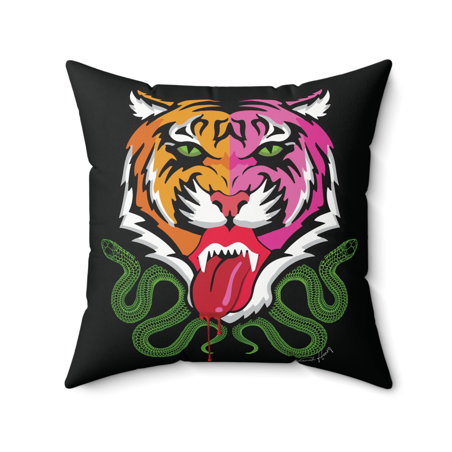 Kali Spun Polyester Square Pillow (16", 18", 20")