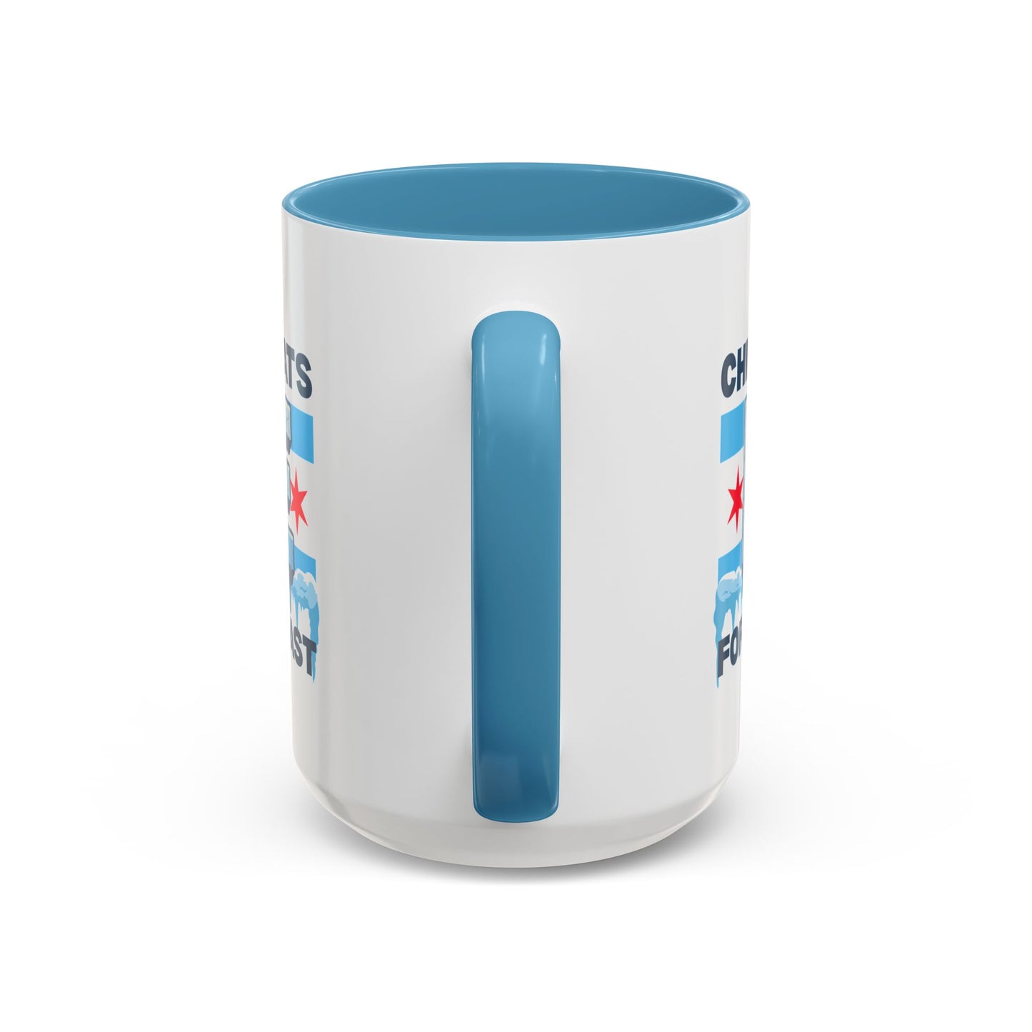 Chicago Eats Ice For Breakfast, Accent Coffee Mug (11, 15oz)