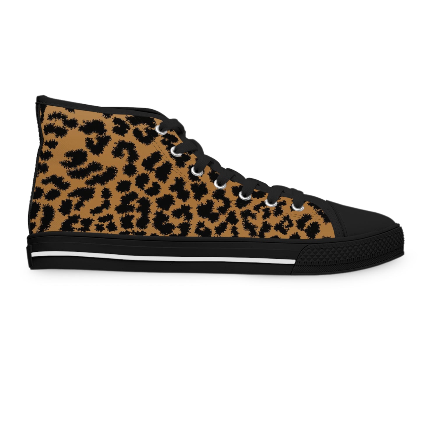 Leopard Print Women's High Top Sneakers