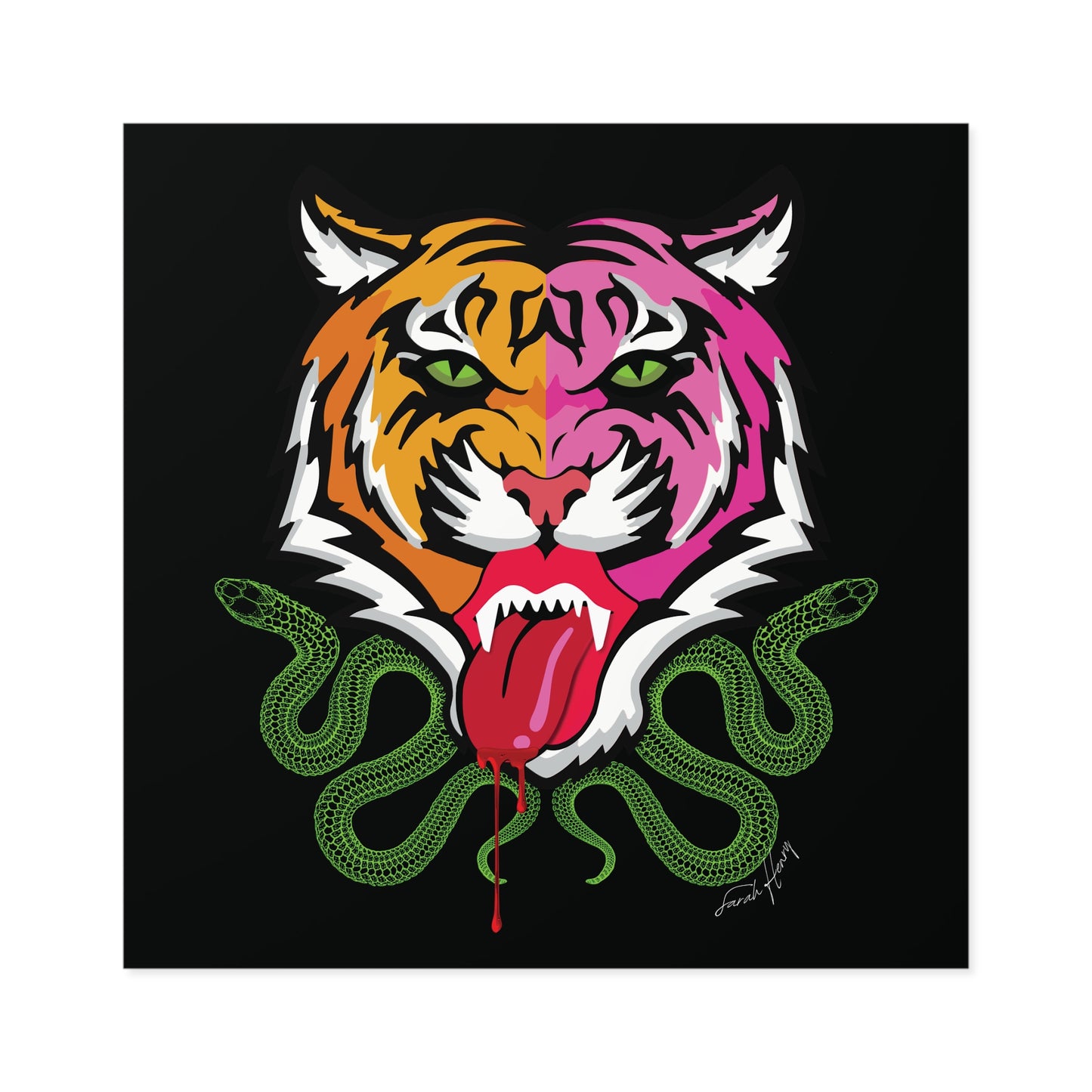 Kali Waterproof Square Sticker