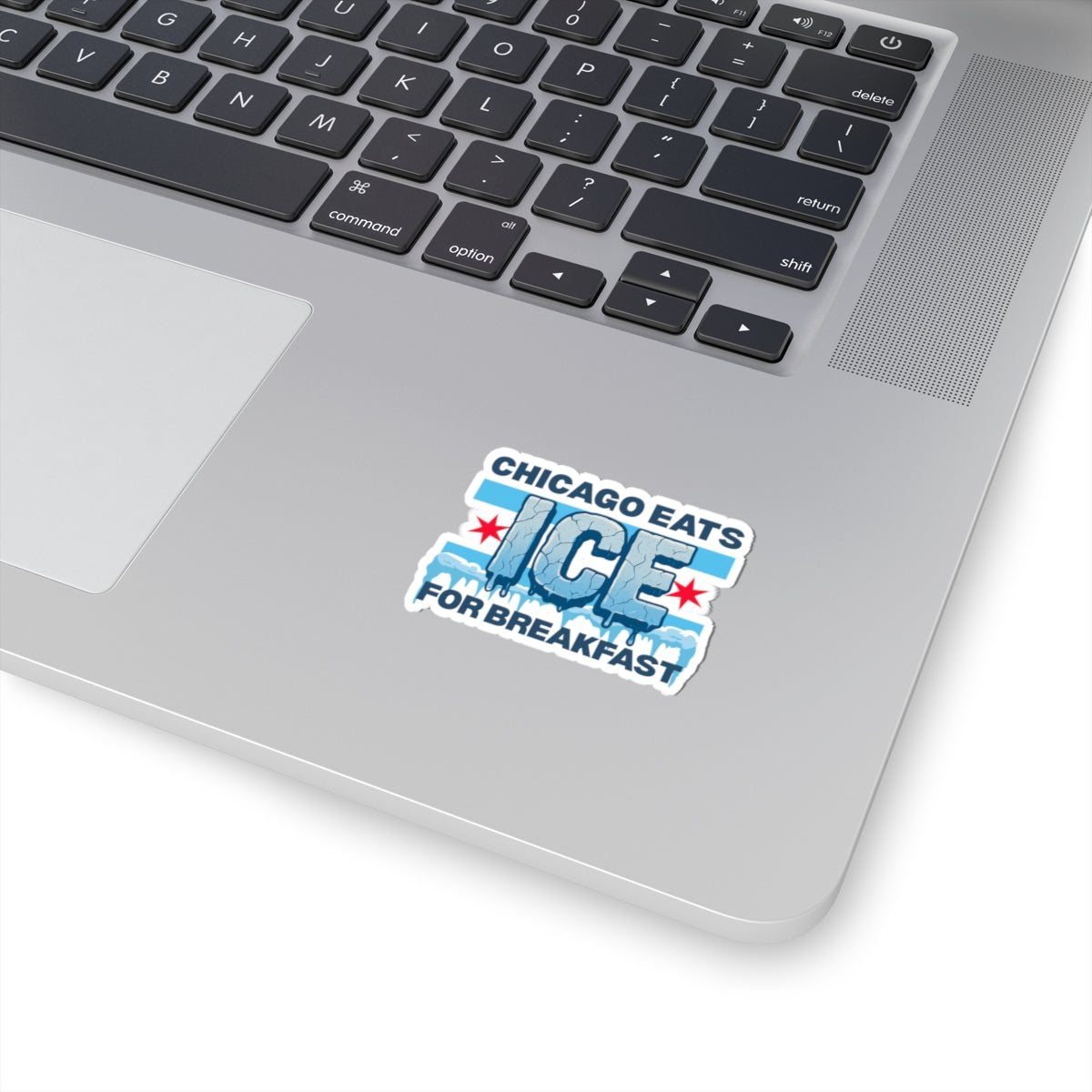 Chicago Eats Ice For Breakfast, Kiss-Cut Stickers (not waterproof)