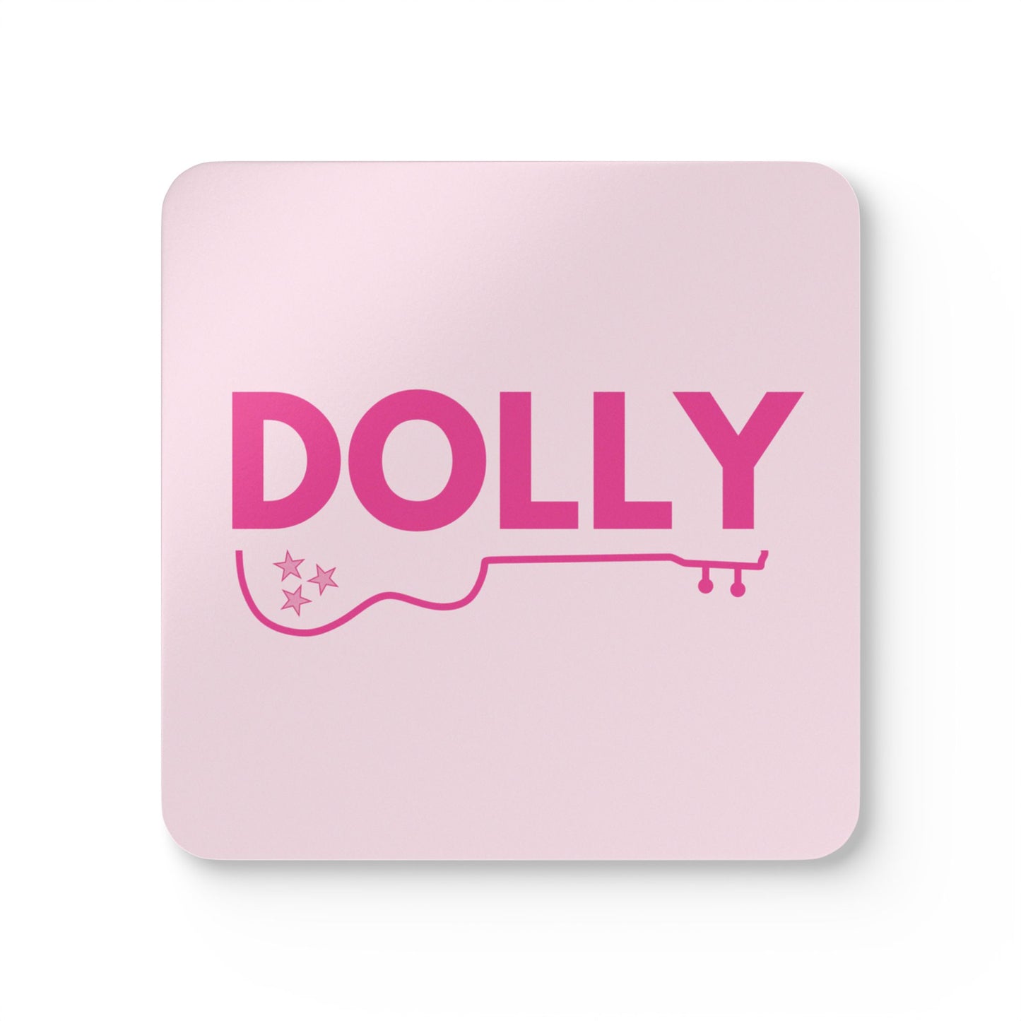 Dolly Corkwood Coaster Set, Pink on Pink