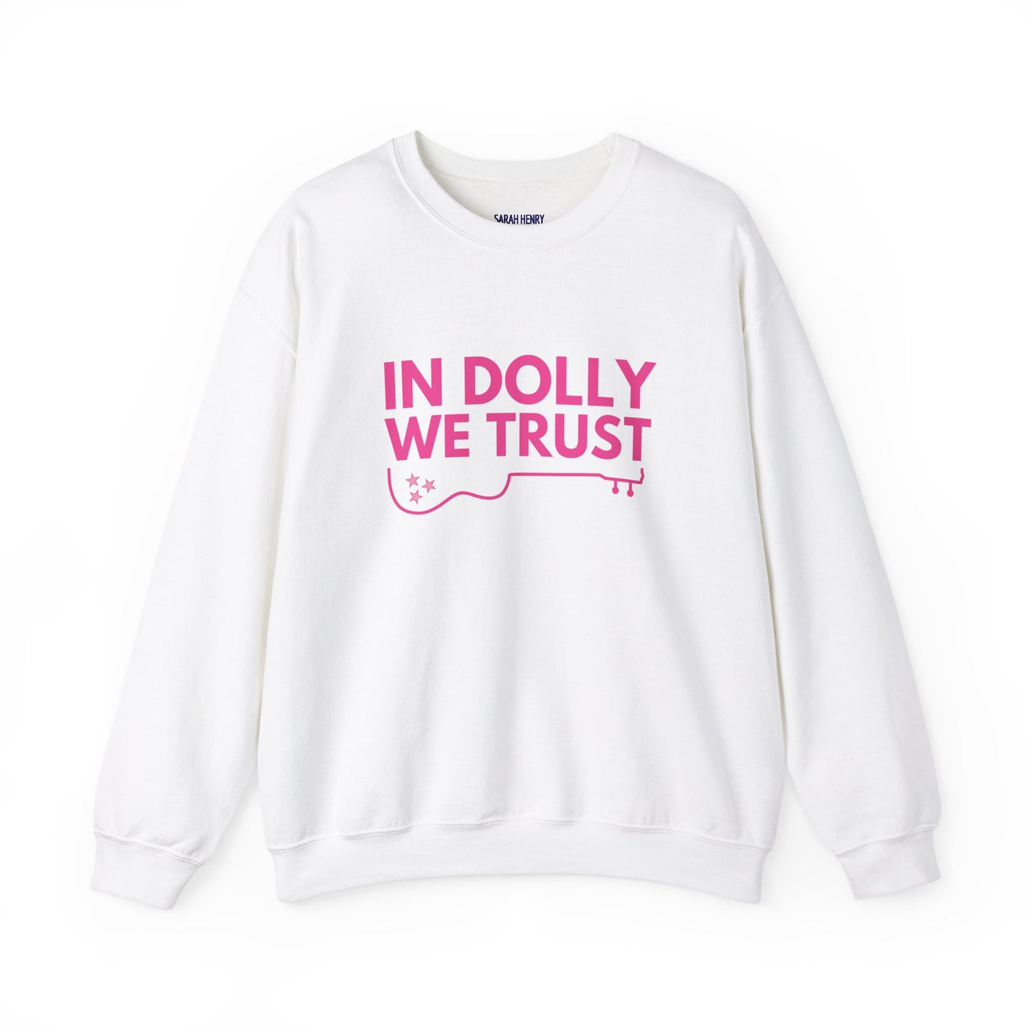 In Dolly We Trust, Unisex Heavy Blend™ Crewneck Sweatshirt