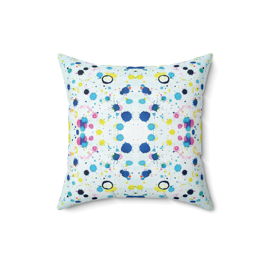 Blueberry + Banana, Spun Polyester Square Pillow