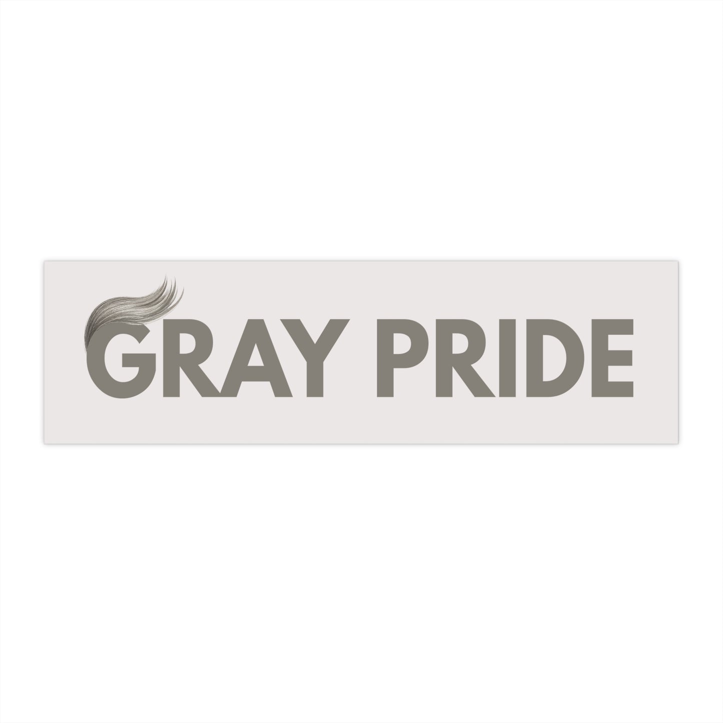 Gray Pride Bumper Sticker