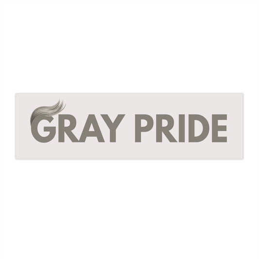 Gray Pride Bumper Sticker