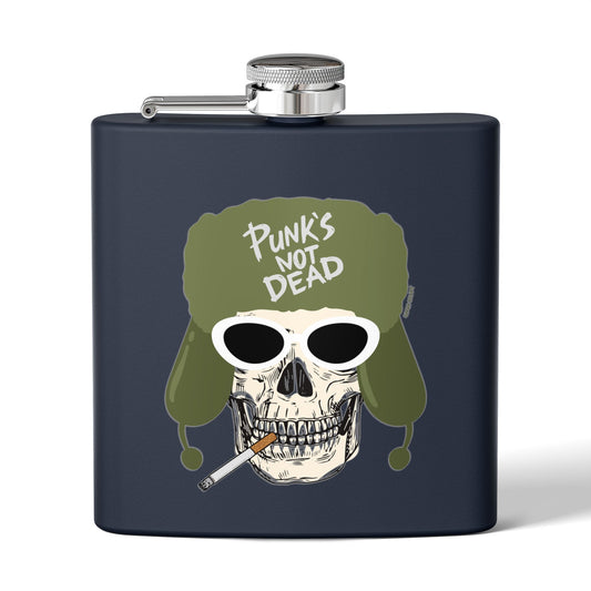 Punk's Not Dead, Stainless Steel Flask, 6oz