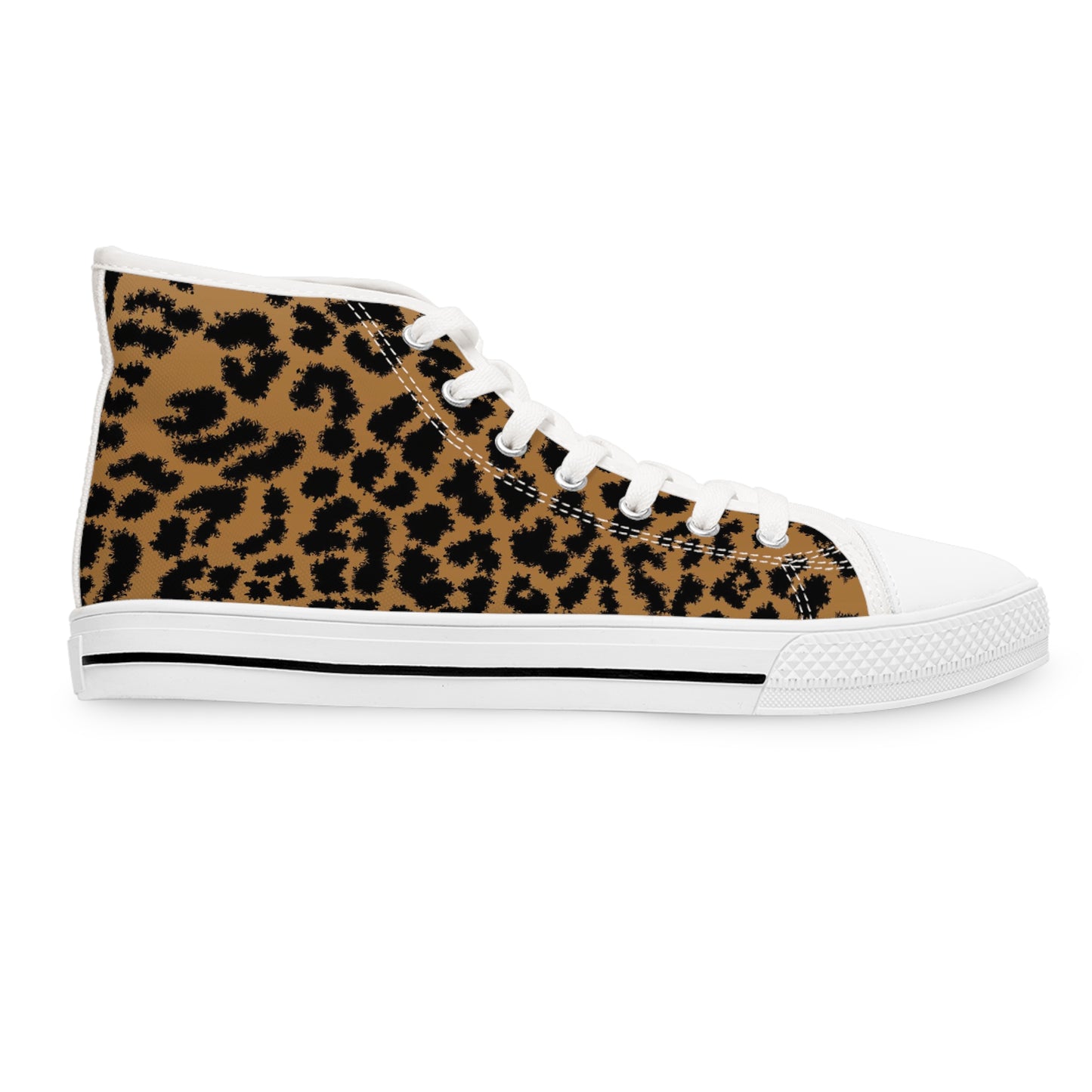 Leopard Print Women's High Top Sneakers