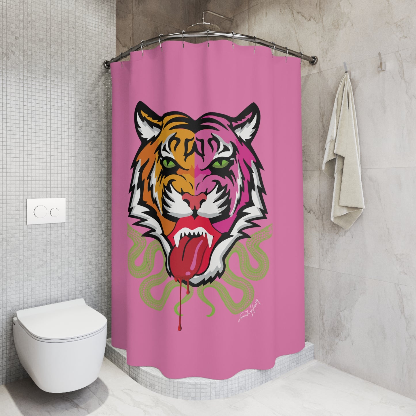 Kali Shower Curtain, Pink