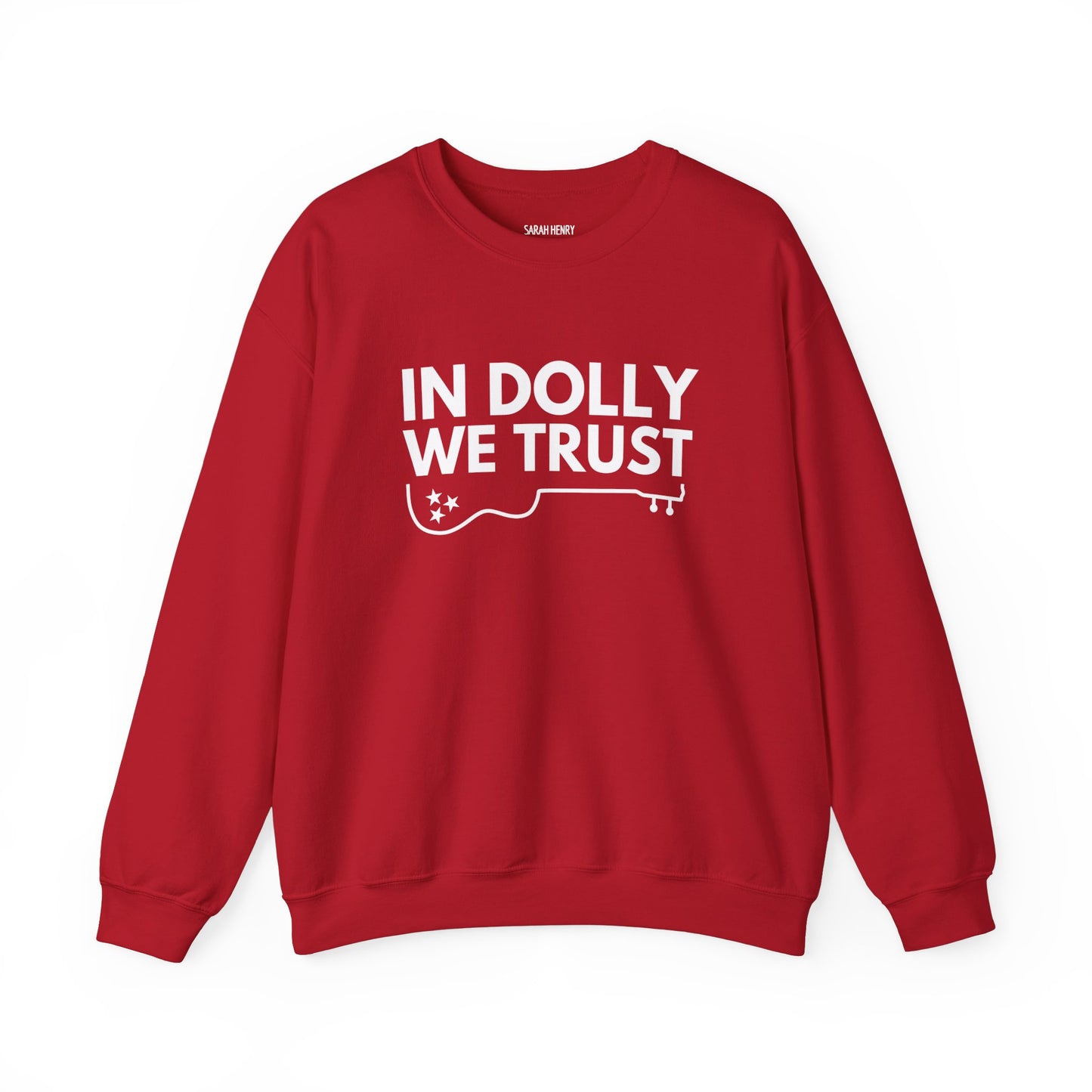 In Dolly We Trust, Unisex Heavy Blend™ Crewneck Sweatshirt