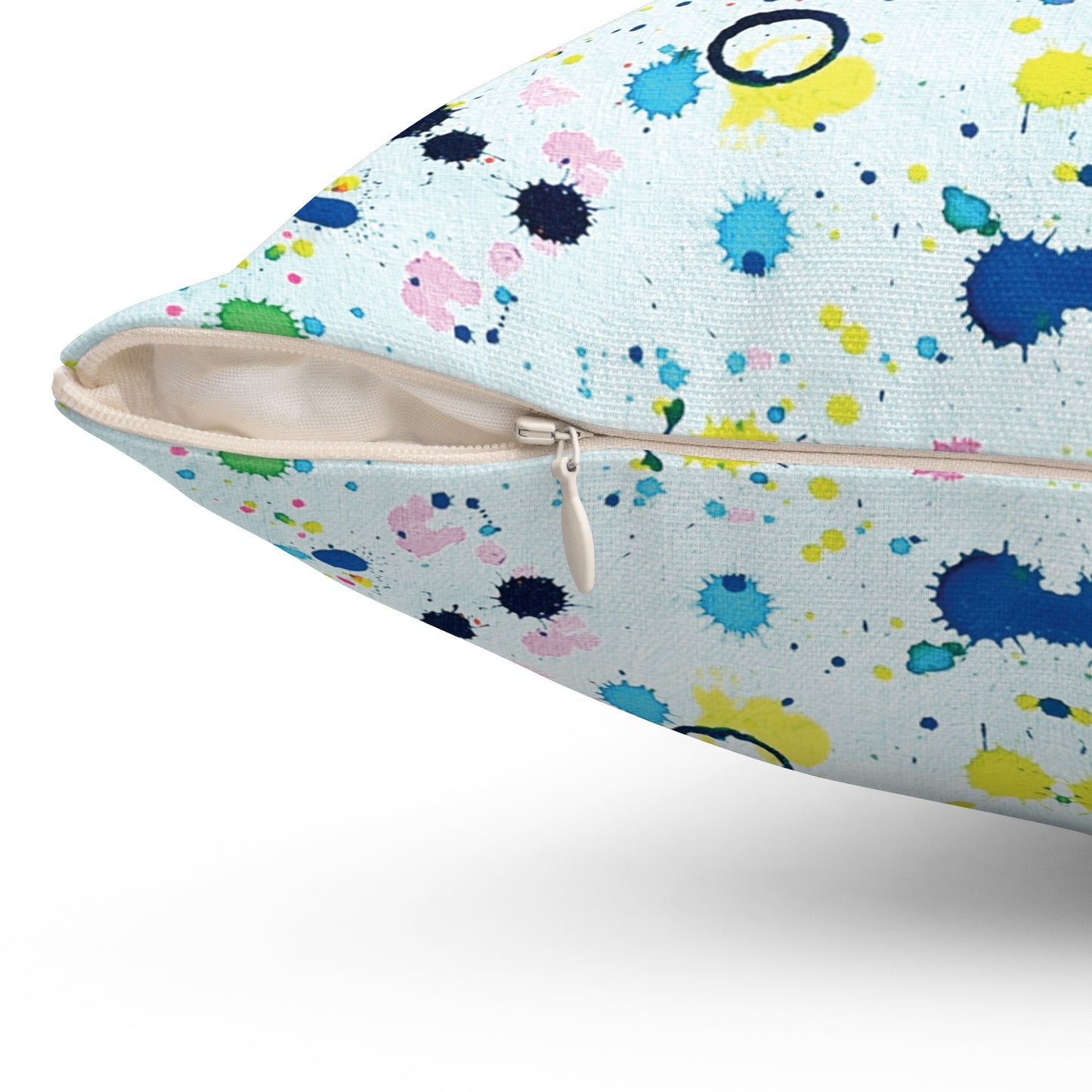 Blueberry + Banana, Spun Polyester Square Pillow