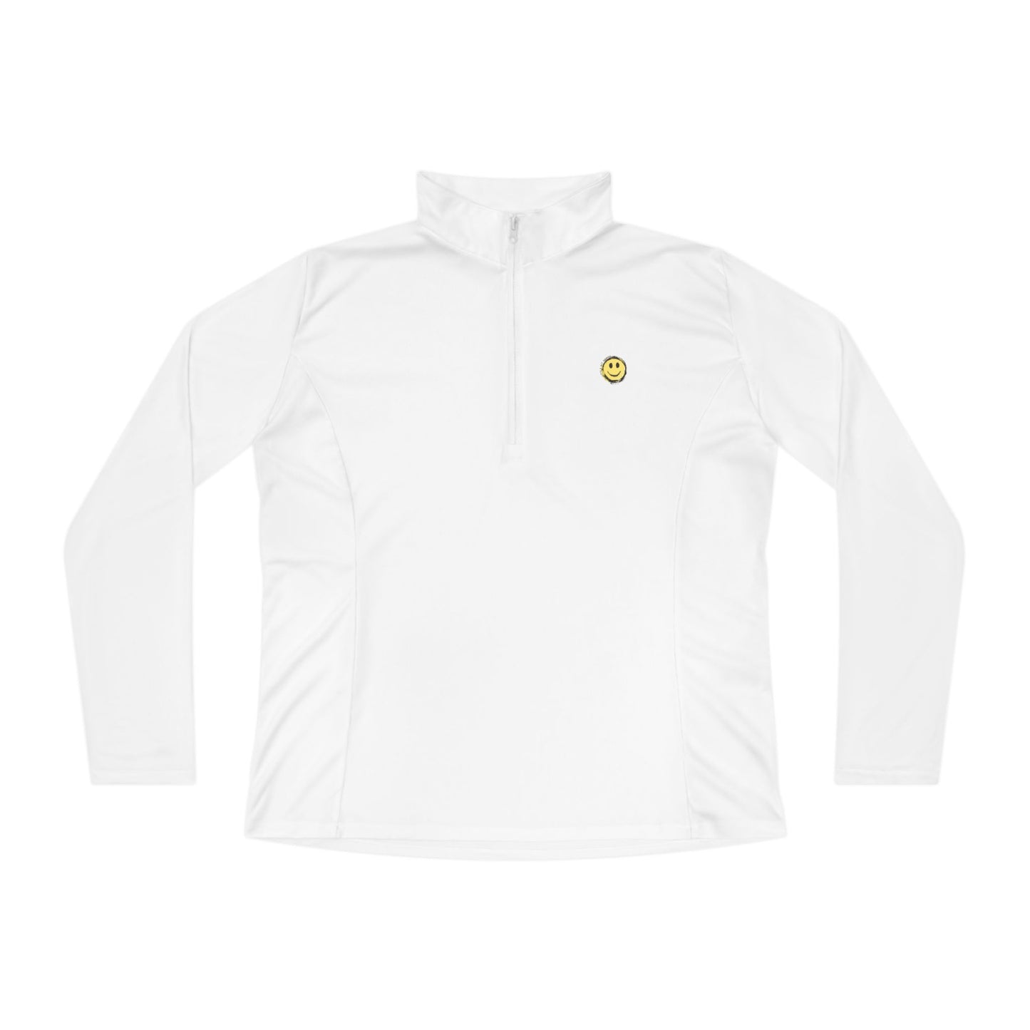 Little Bit Happy Ladies Quarter-Zip Pullover