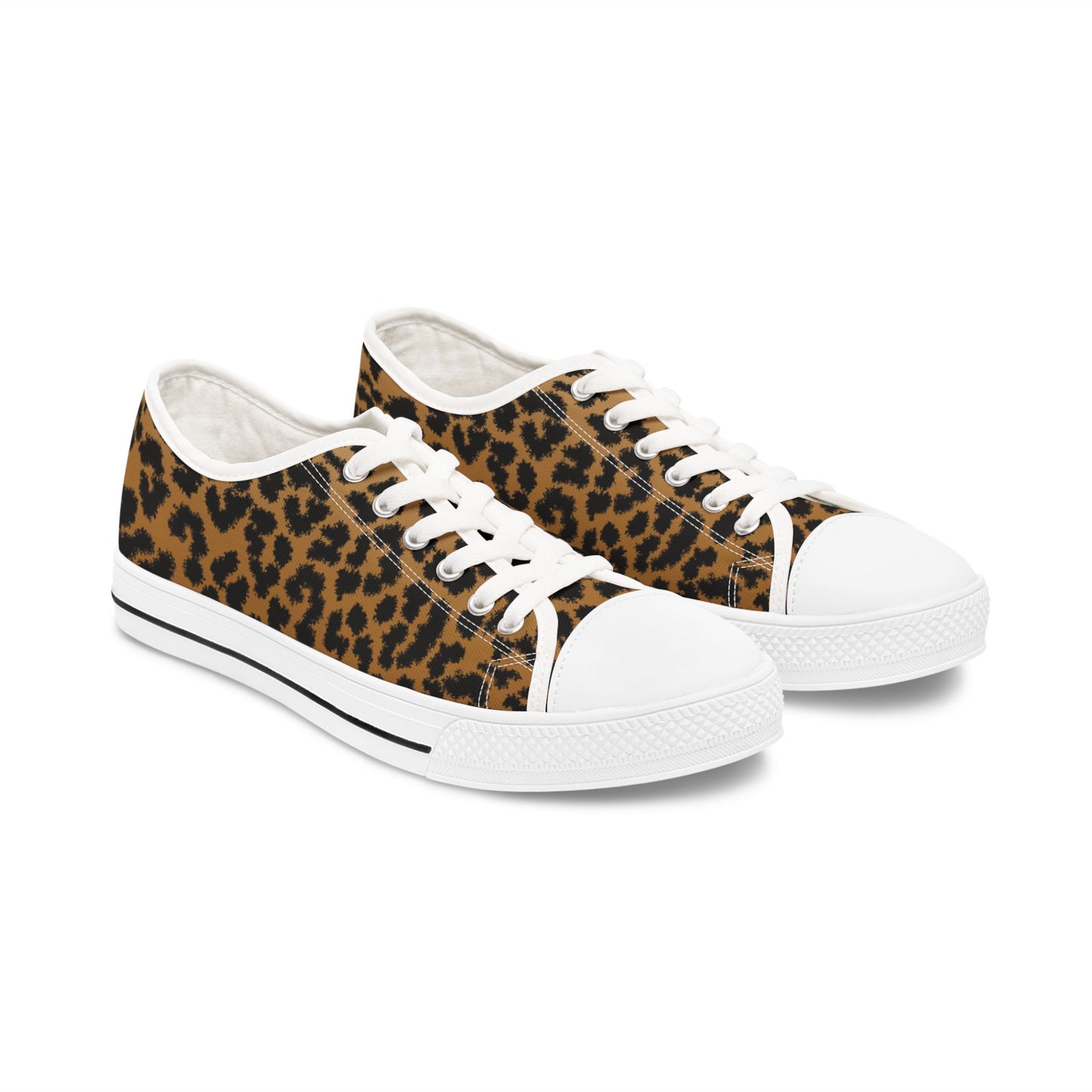 Women's Leopard Print Low Top Sneakers