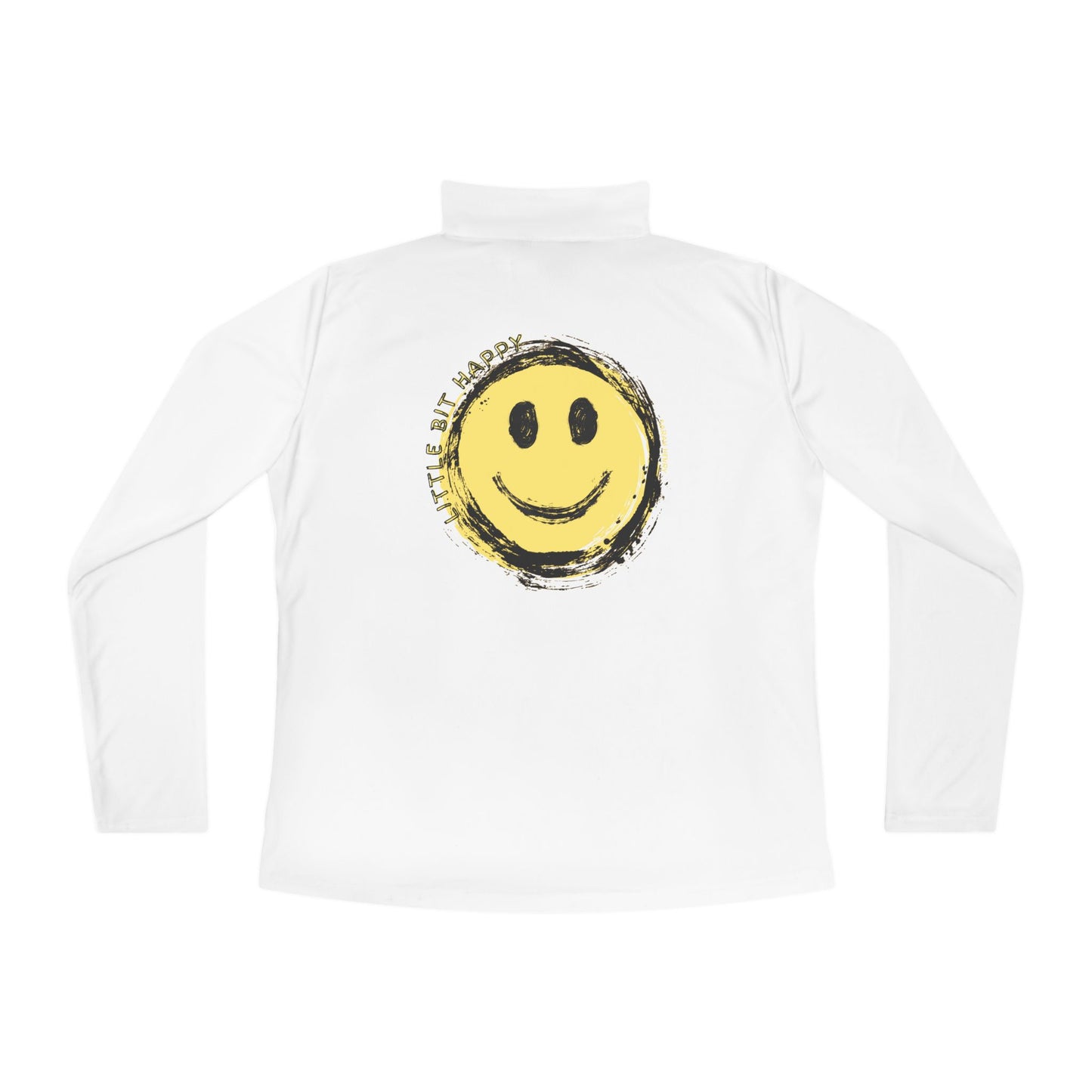 Little Bit Happy Ladies Quarter-Zip Pullover