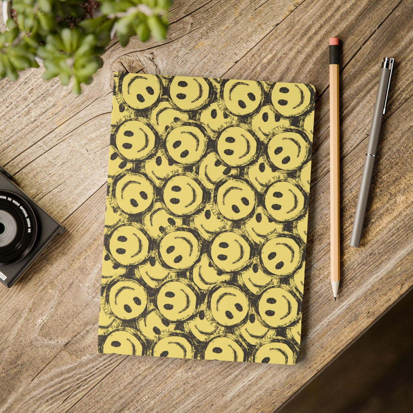 Little Bit Happy Smiley Softcover Journal
