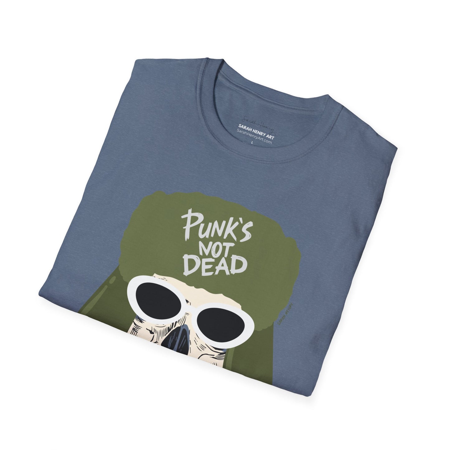 Punks Not Dead Front Graphic Soft T-Shirt