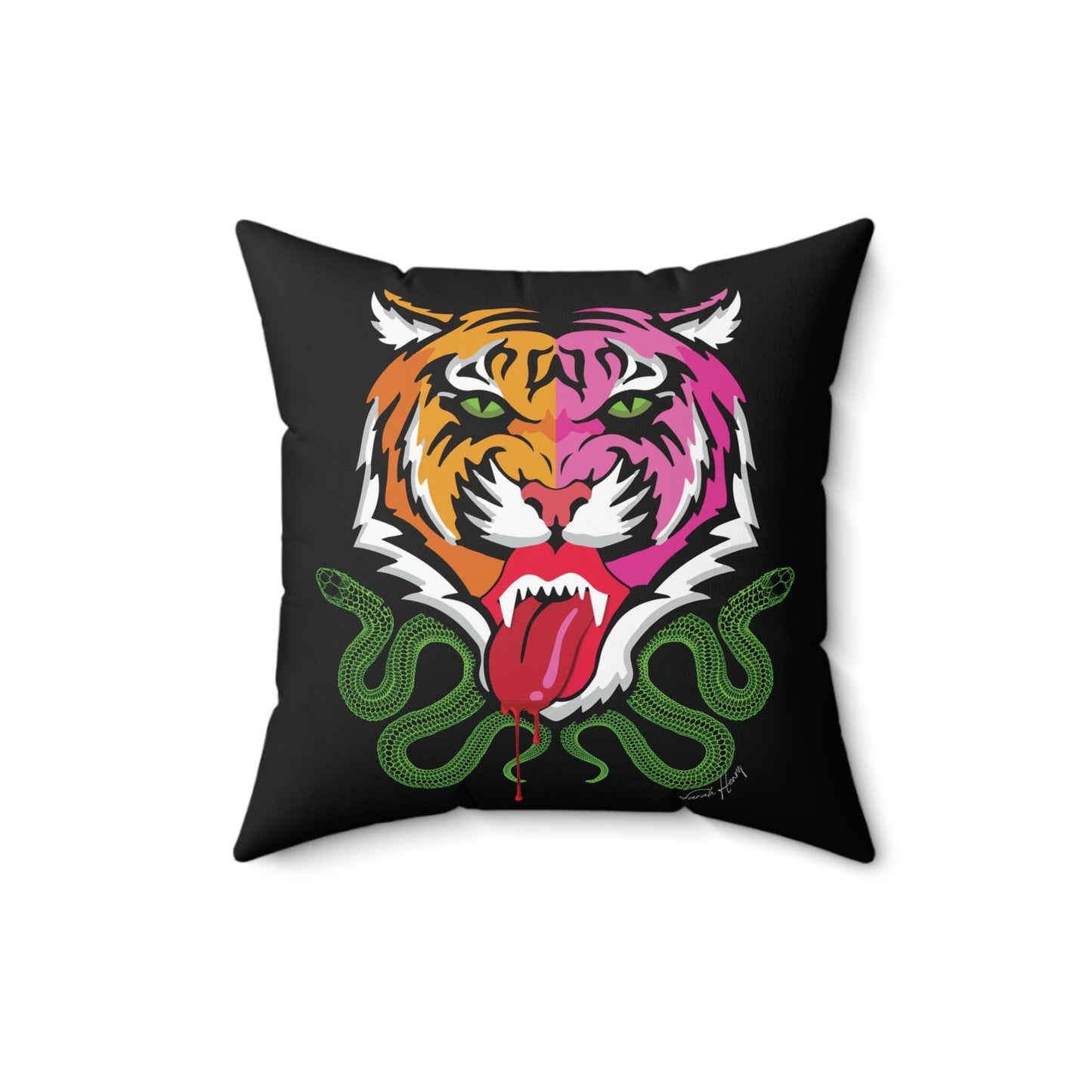 Kali Spun Polyester Square Pillow (16", 18", 20")