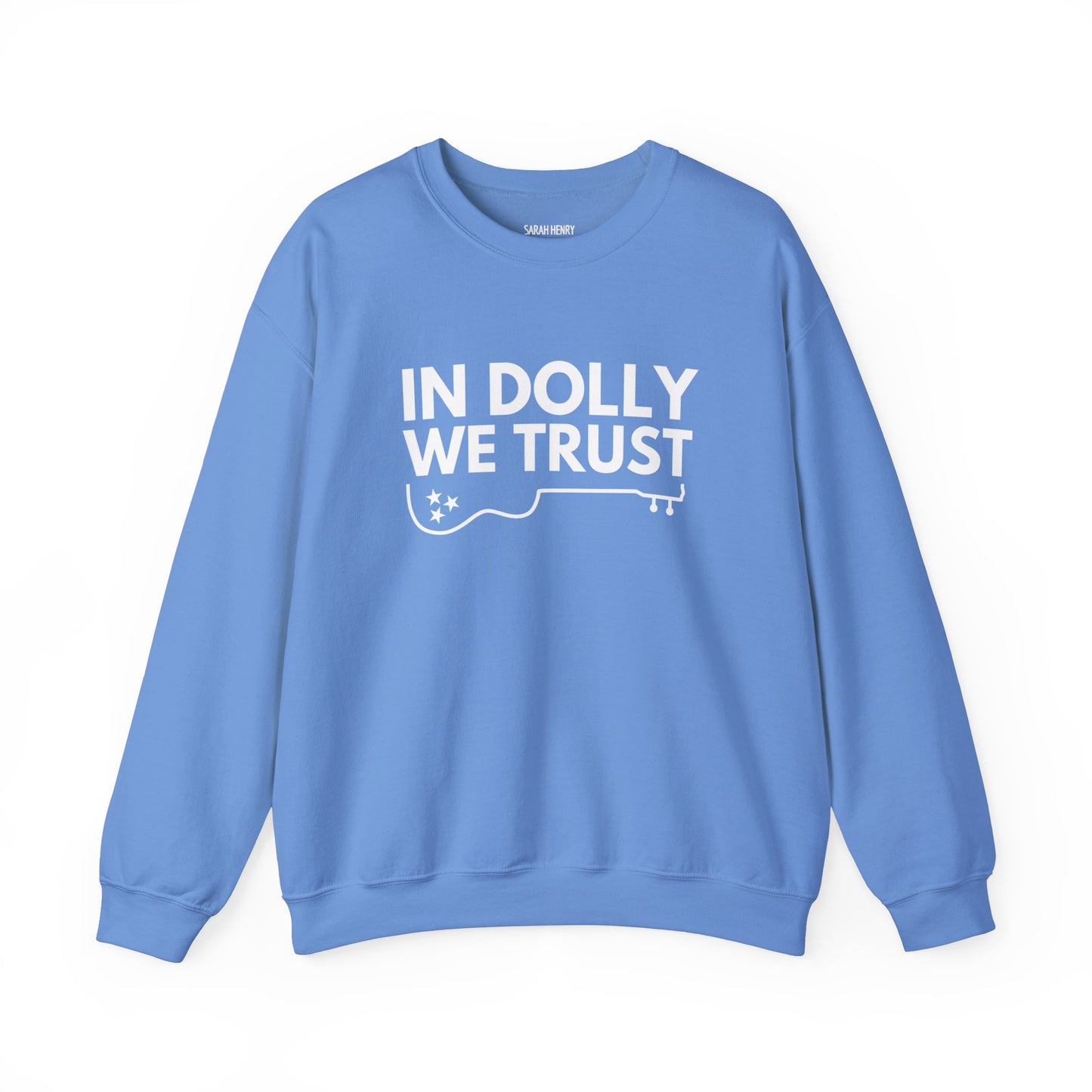 In Dolly We Trust, Unisex Heavy Blend™ Crewneck Sweatshirt