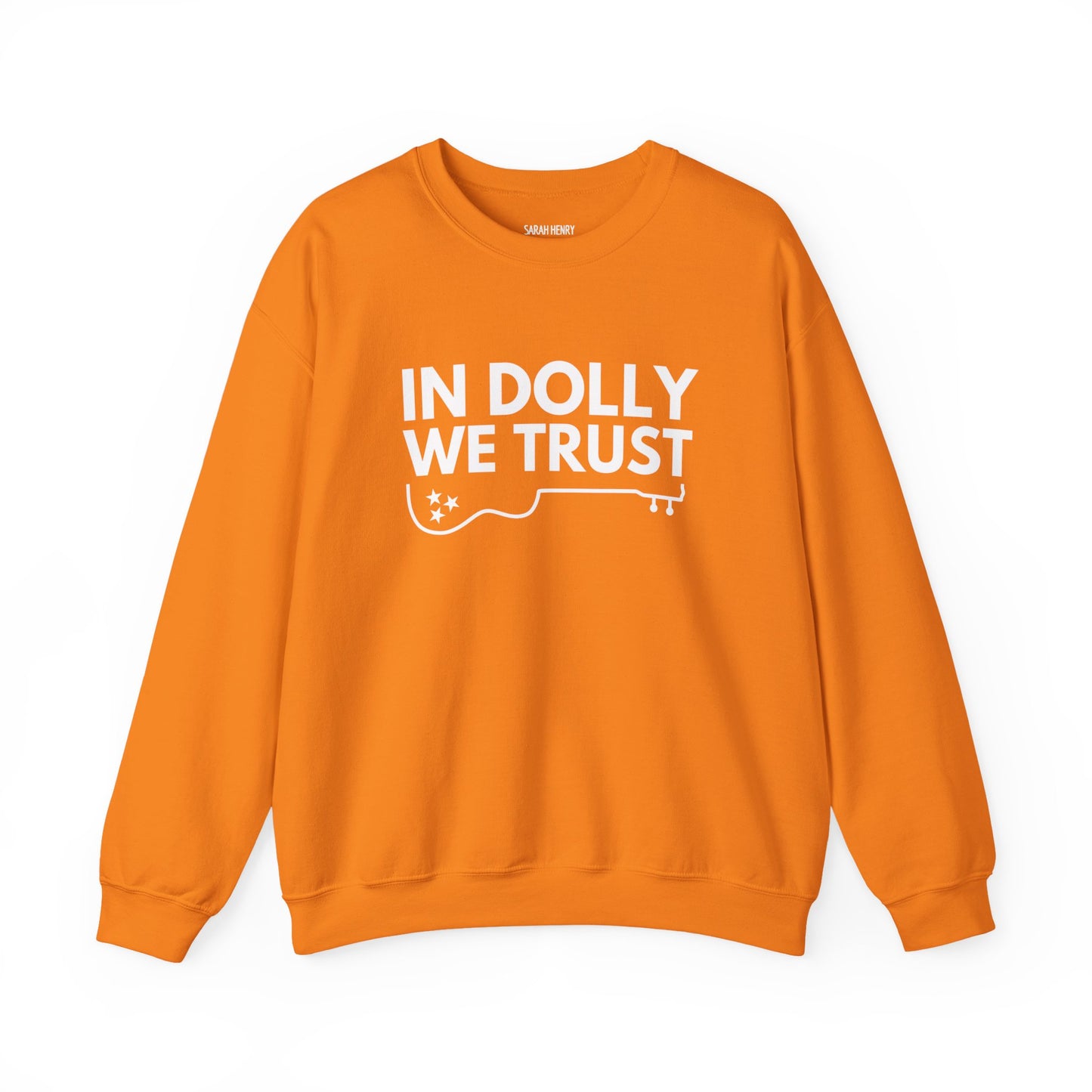 In Dolly We Trust, Unisex Heavy Blend™ Crewneck Sweatshirt