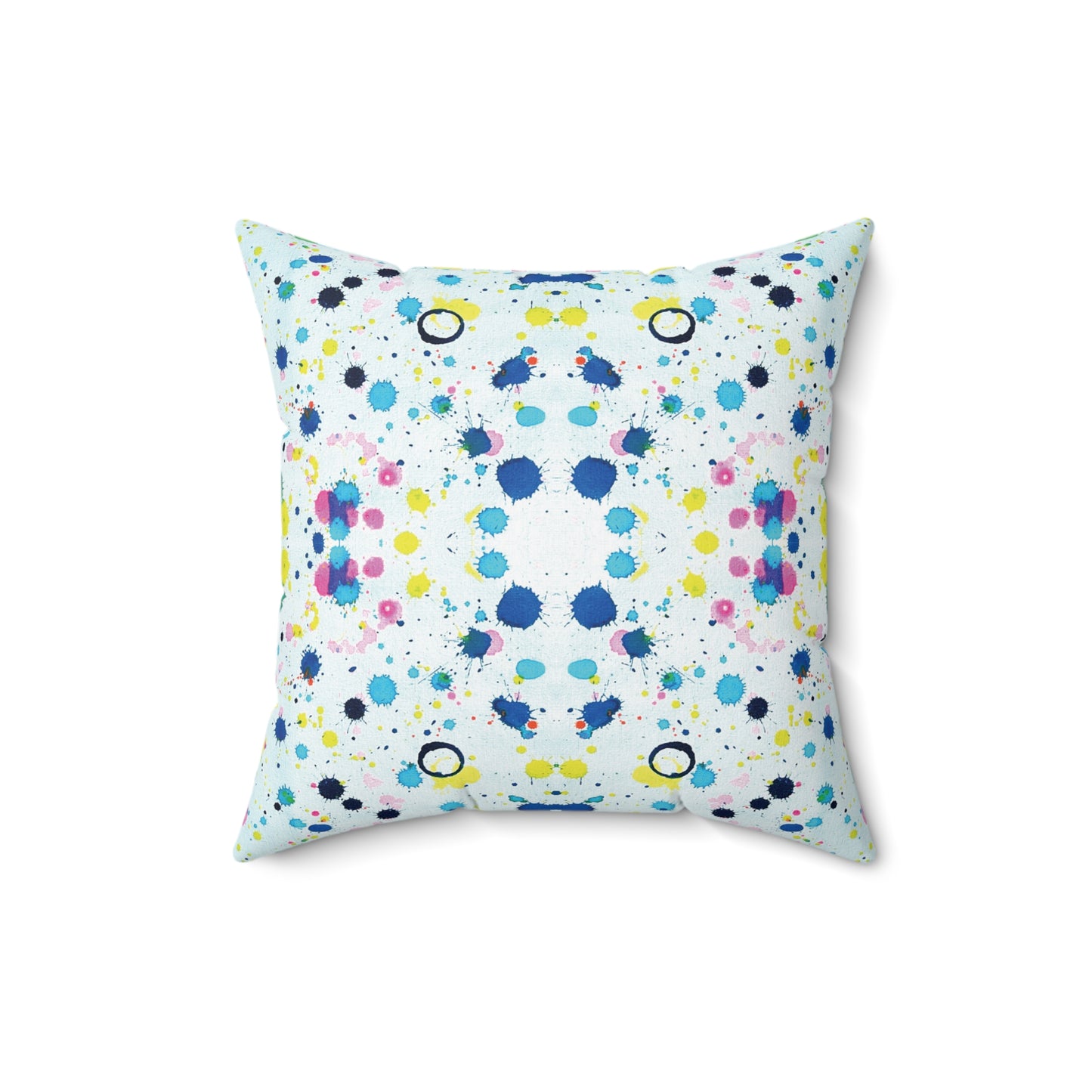 Blueberry + Banana, Spun Polyester Square Pillow
