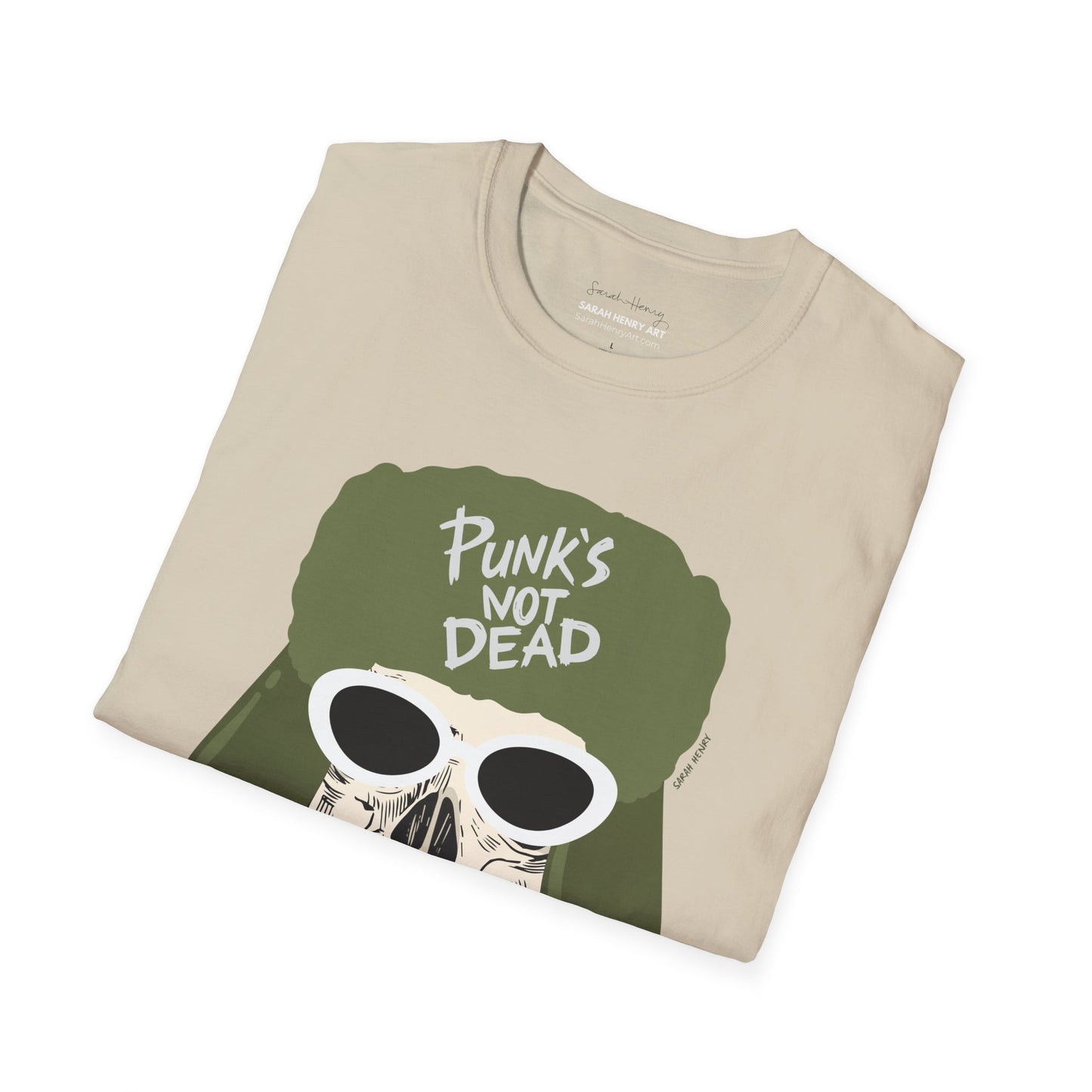 Punks Not Dead Front Graphic Soft T-Shirt