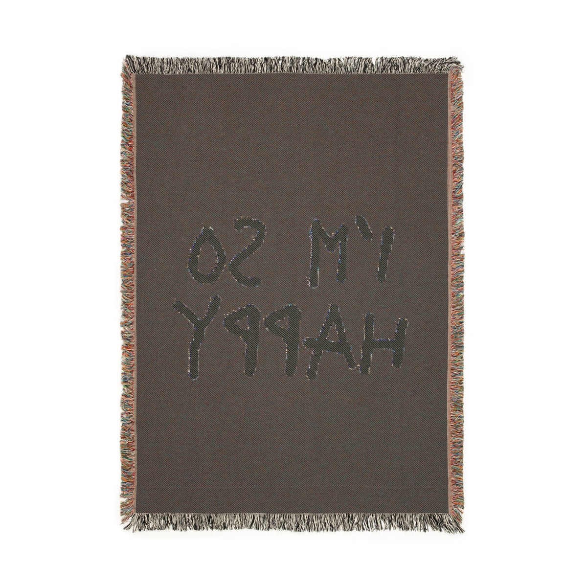 I'm So Happy Woven Blanket, 3 Sizes