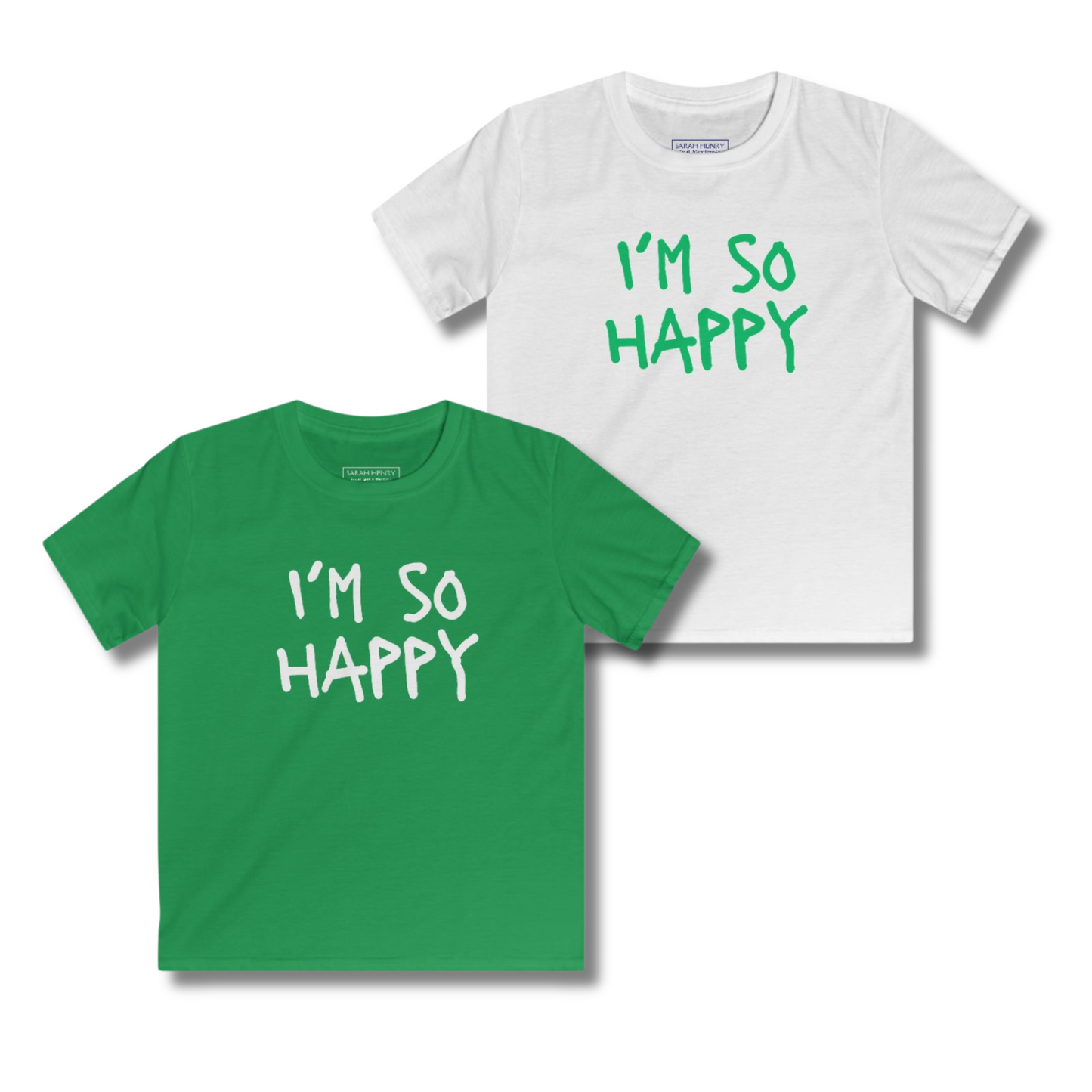 Kids I'm So Happy St Patricks Day Softstyle Tee