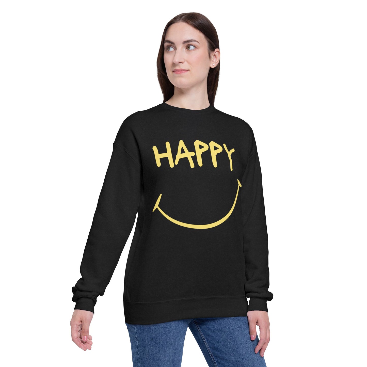 Little Bit Happy Unisex Drop Shoulder Sweatshirt