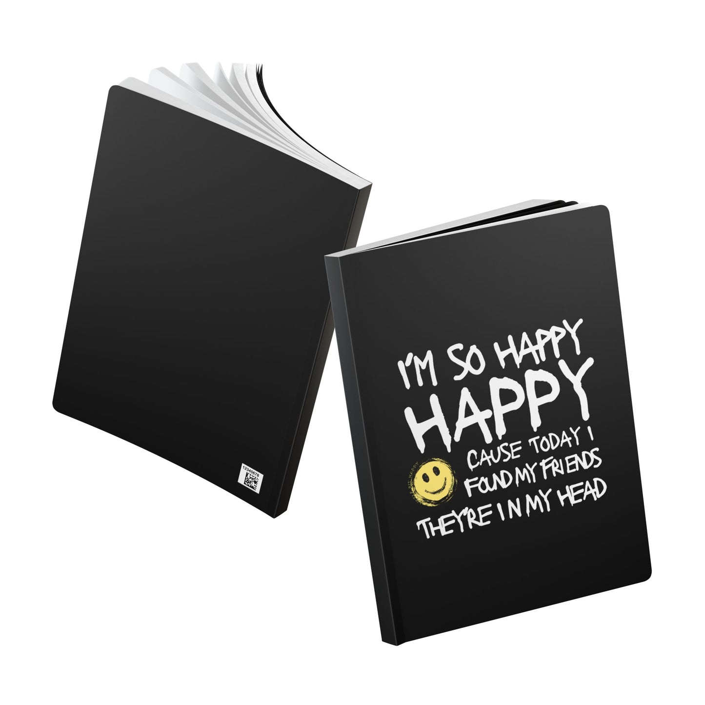 I'm So Happy Softcover Journal, 200 Lined Pages