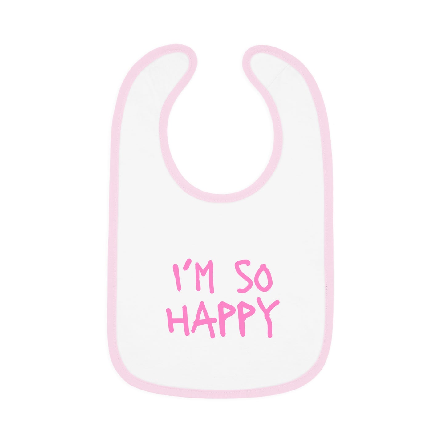 I'm So Happy Jersey Baby Bib