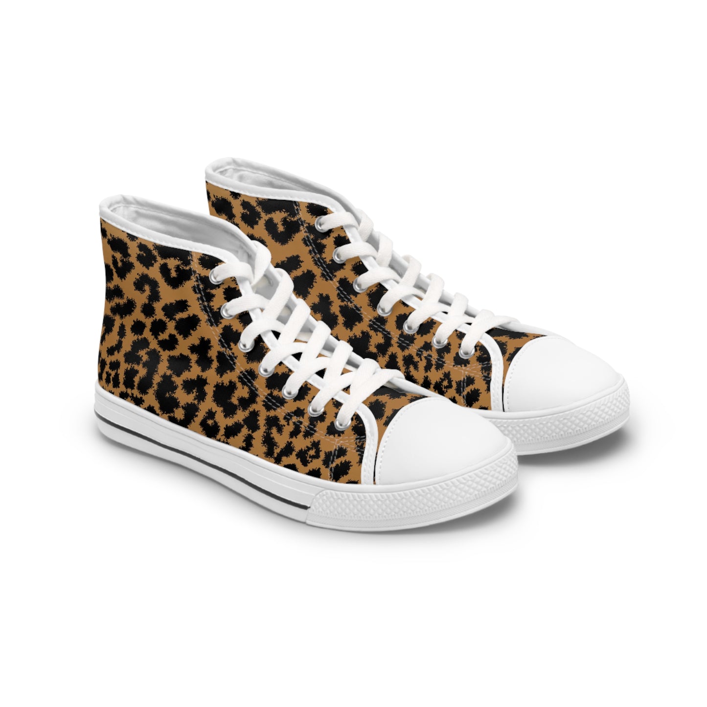 Leopard Print Women's High Top Sneakers