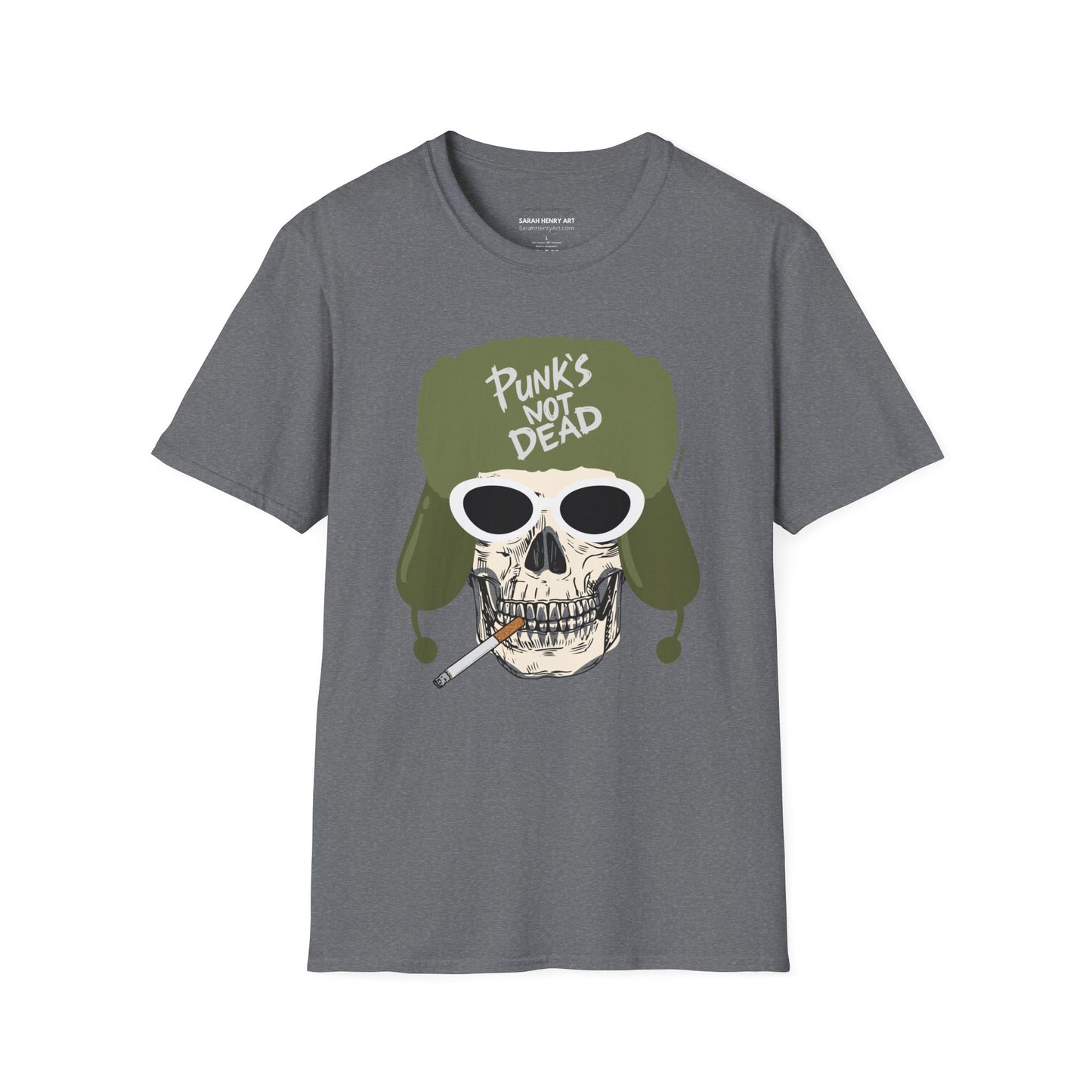 Punks Not Dead Front Graphic Soft T-Shirt