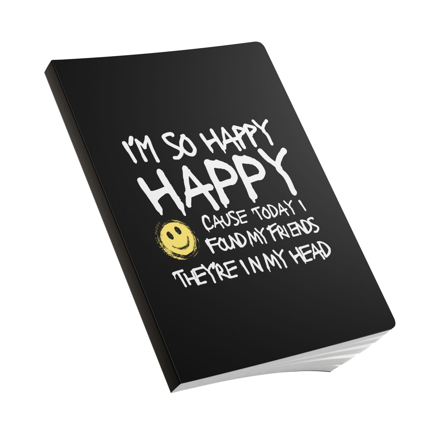 I'm So Happy Softcover Journal, 200 Lined Pages