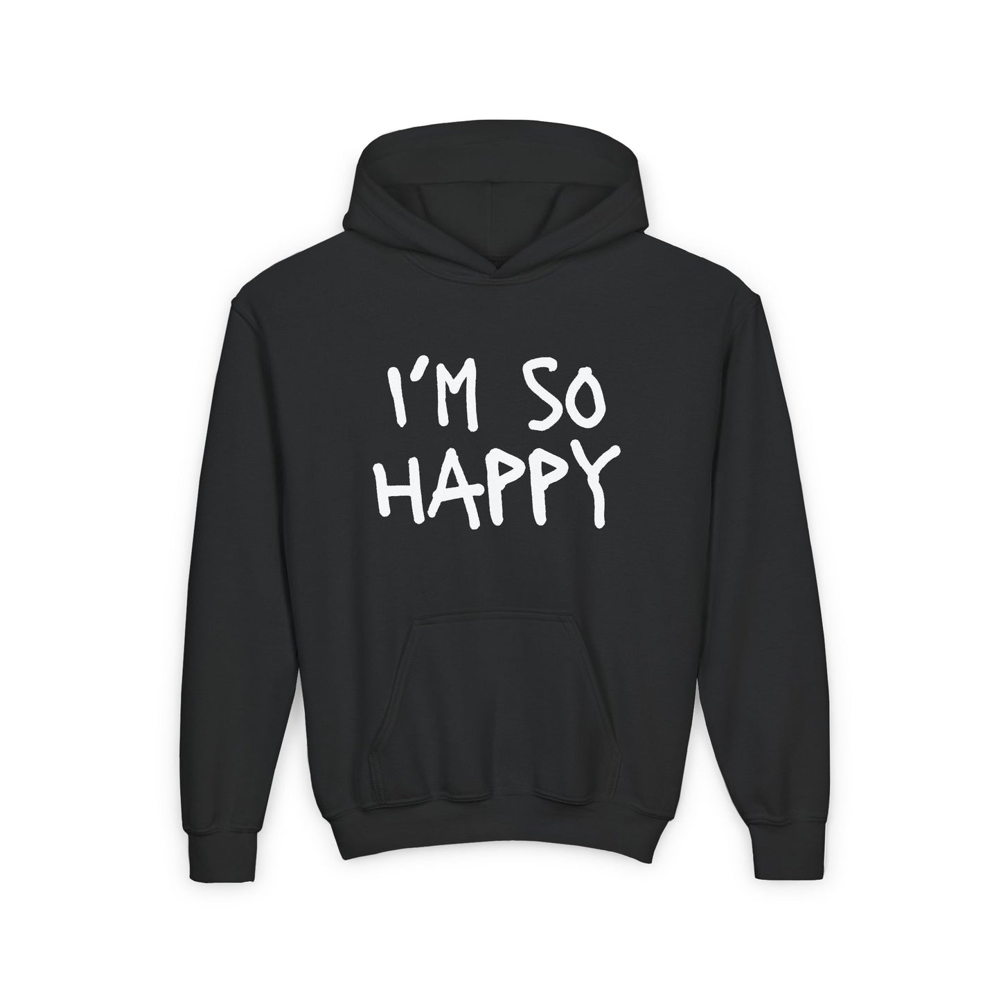 I'm So Happy Unisex Youth Heavy Blend Hooded Sweatshirt