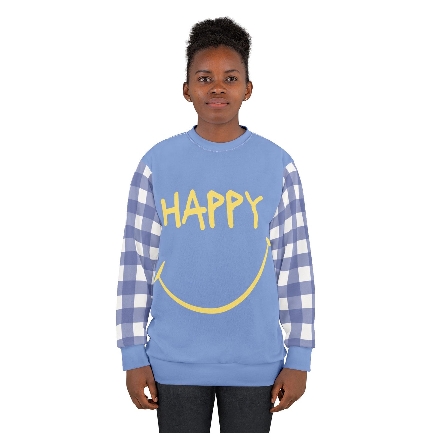 Happy Henry Sweatshirt, Unisex Powder Blue