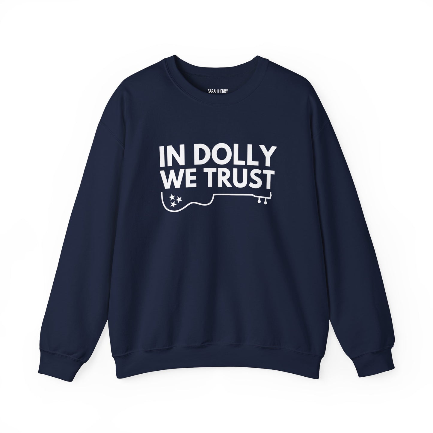 In Dolly We Trust, Unisex Heavy Blend™ Crewneck Sweatshirt