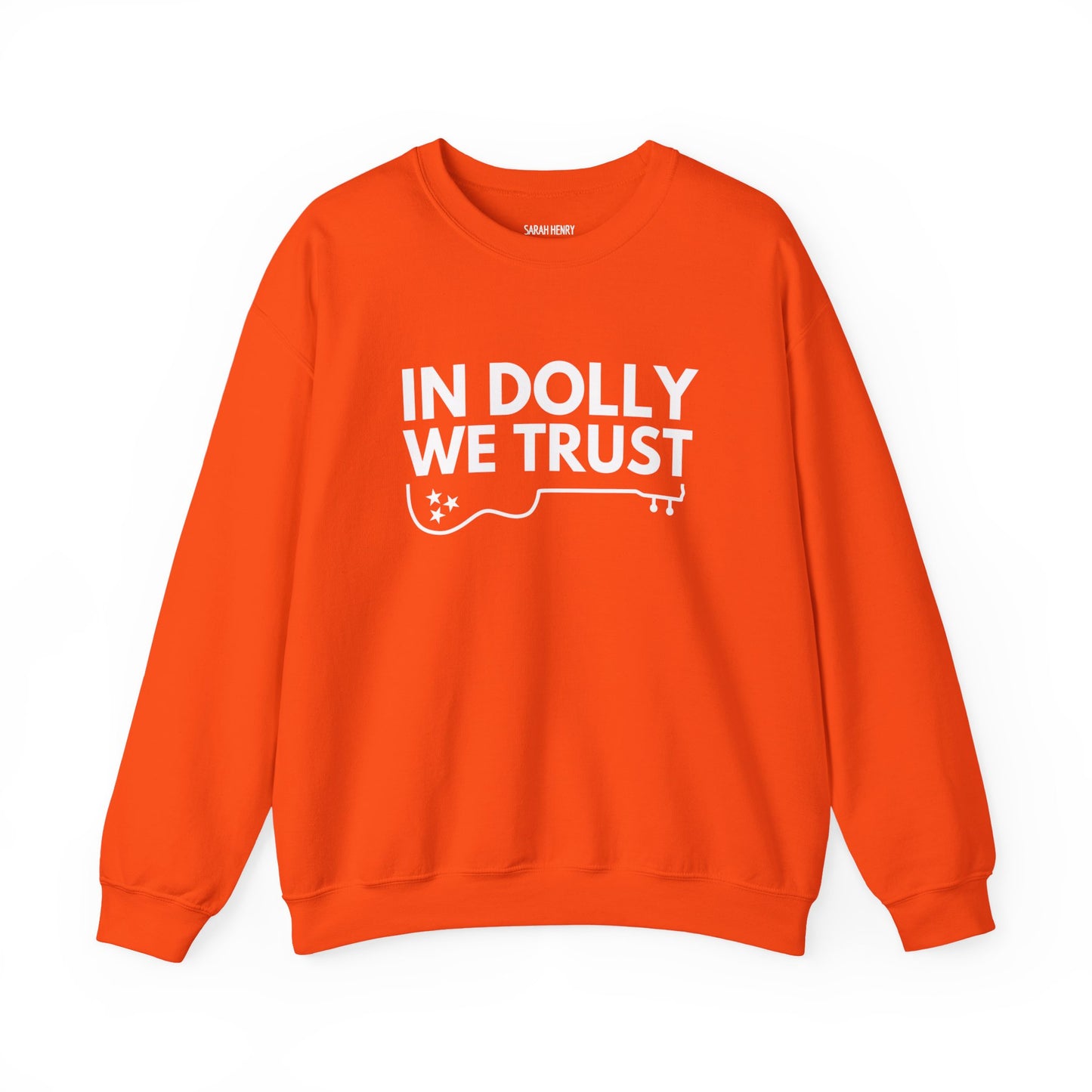In Dolly We Trust, Unisex Heavy Blend™ Crewneck Sweatshirt