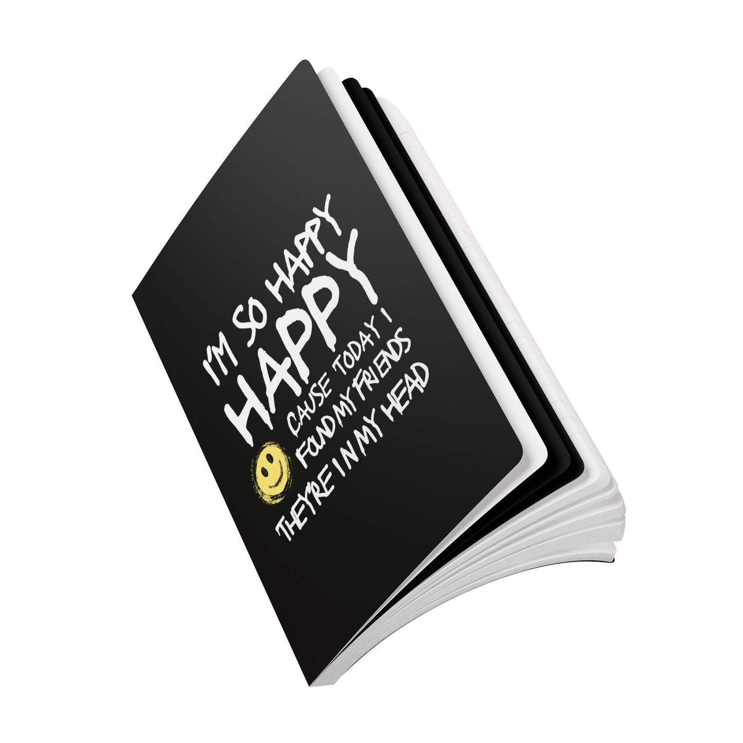 I'm So Happy Softcover Journal, 200 Lined Pages