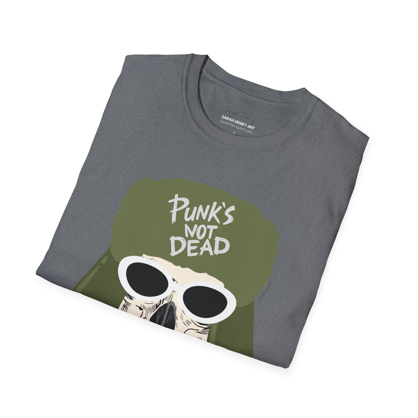 Punks Not Dead Front Graphic Soft T-Shirt
