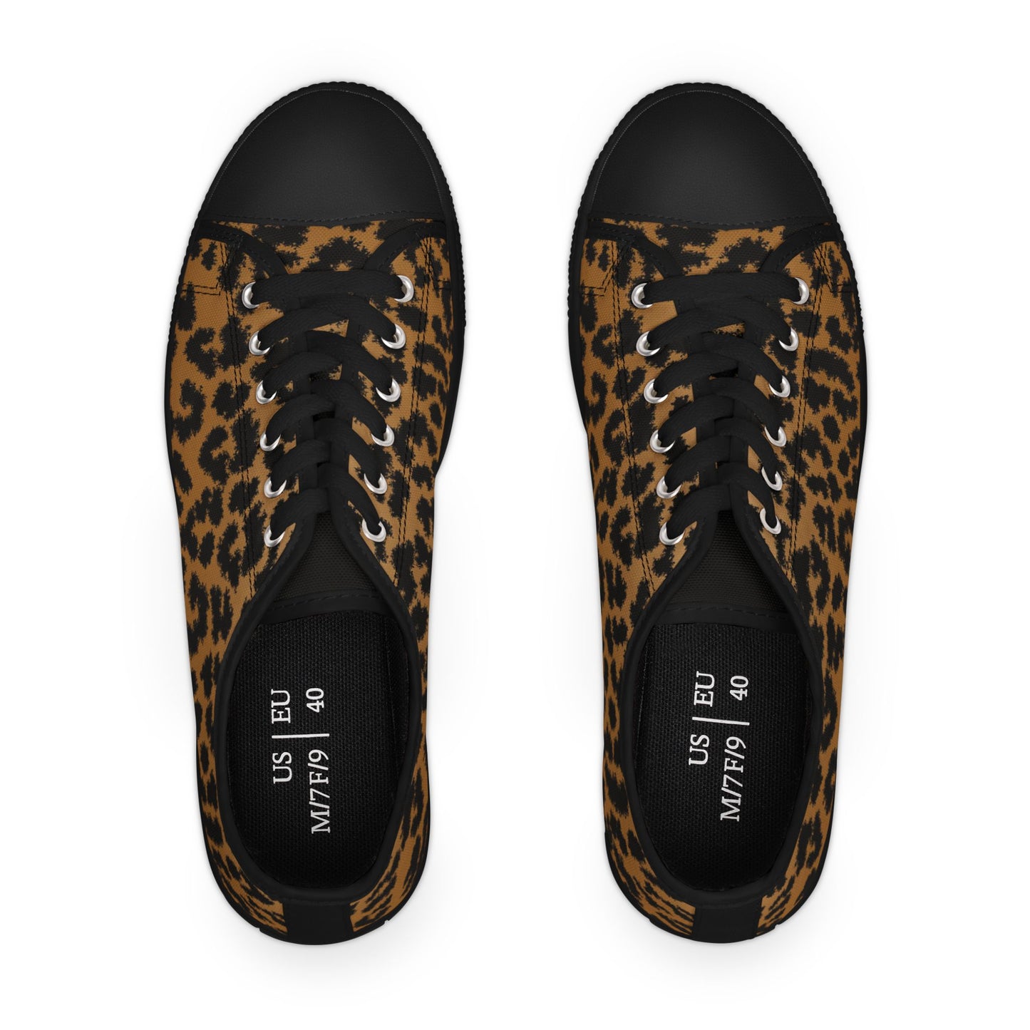 Women's Leopard Print Low Top Sneakers
