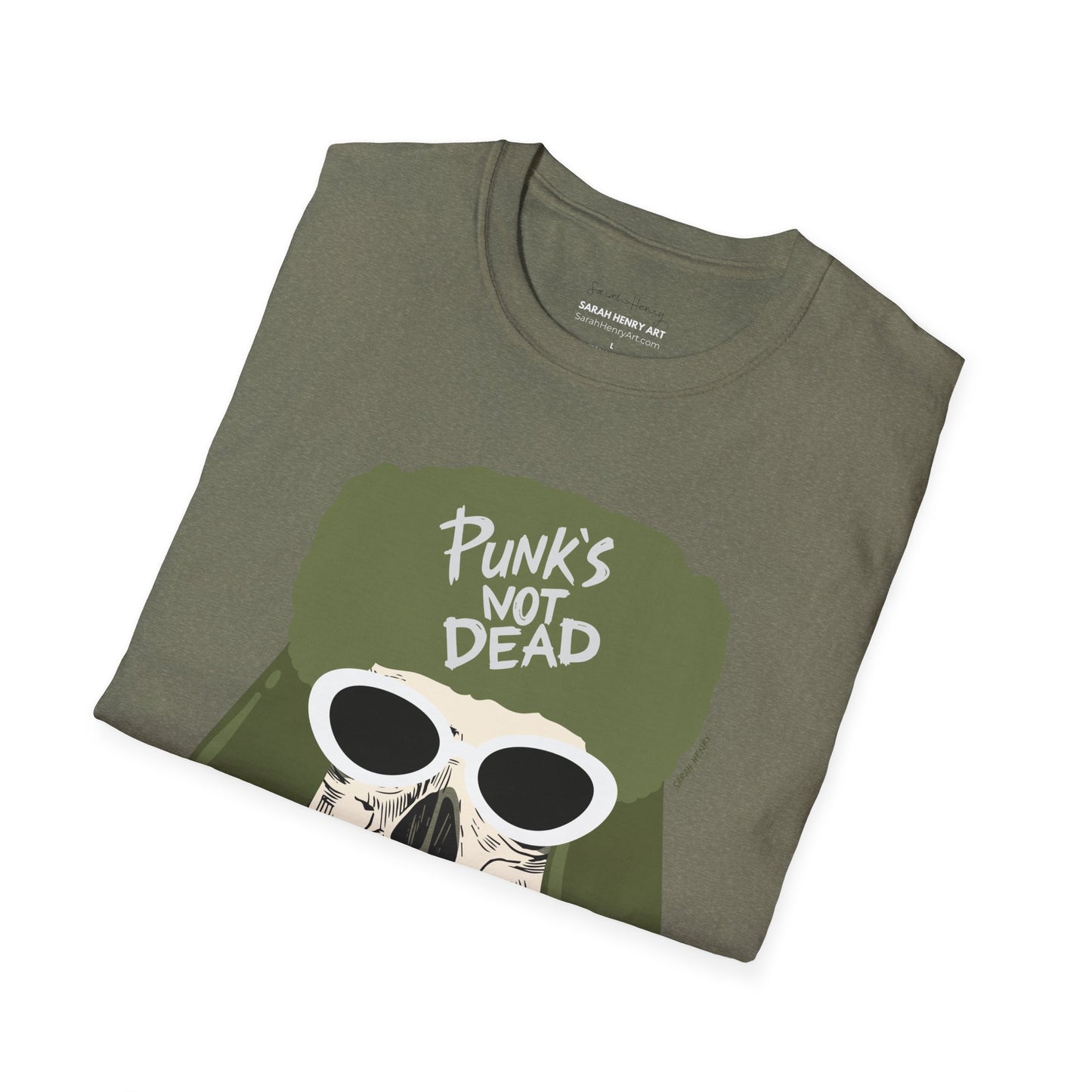 Punks Not Dead Front Graphic Soft T-Shirt